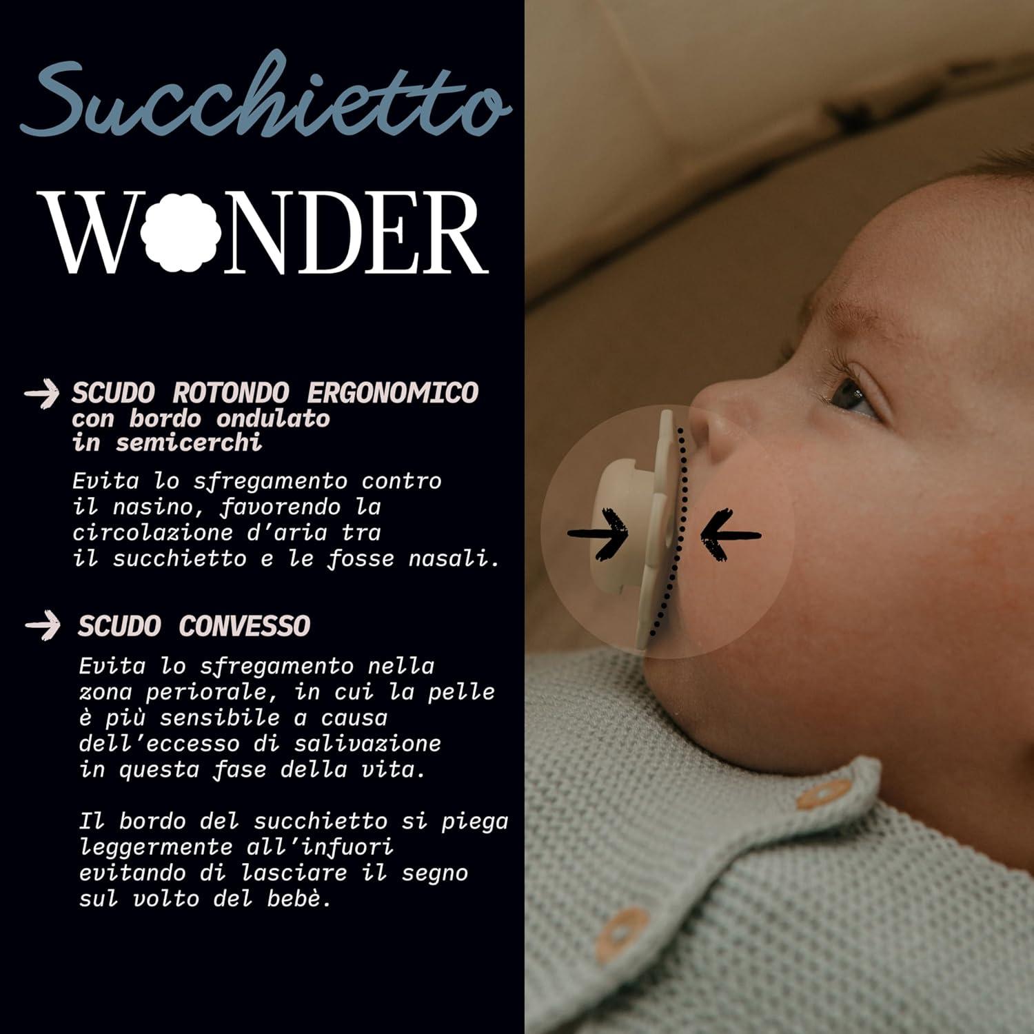 Chupete Suavinex Wonder Baby 0-6 Meses 2 Piezas Gris/Mauve