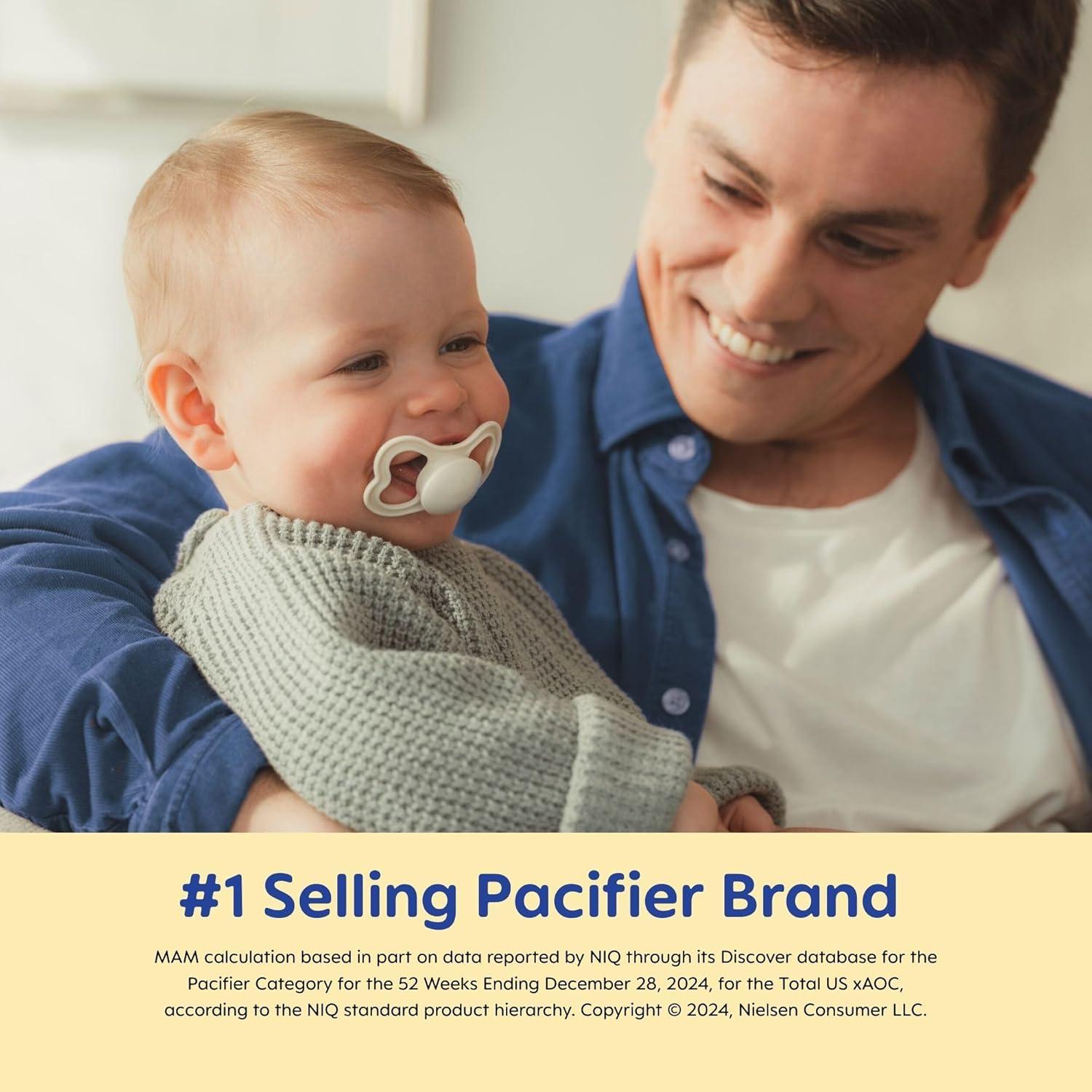 Chupetes MAM Air para Bebés 6-16 Meses Piel Sensible 4 Unidades