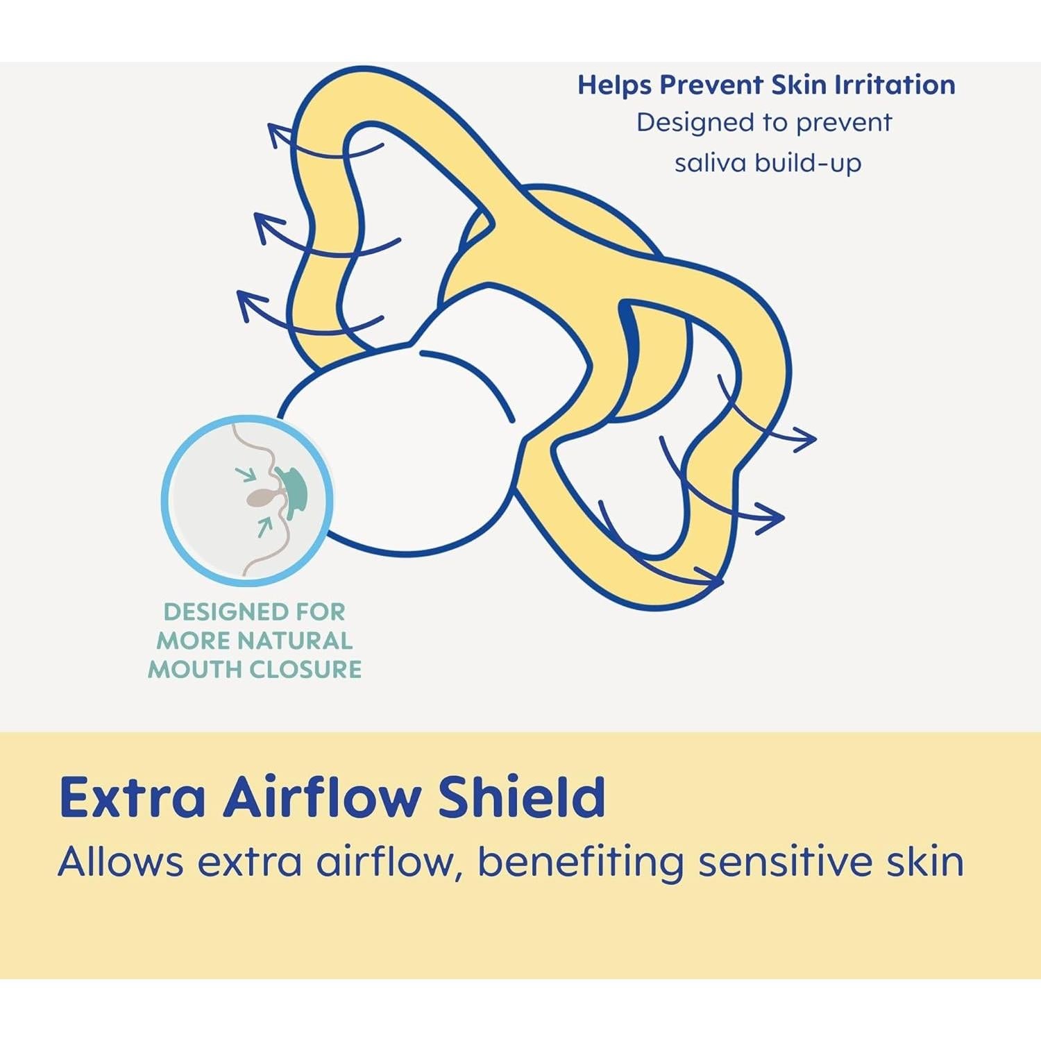 Chupetes MAM Air para Bebés 6-16 Meses Piel Sensible 4 Unidades