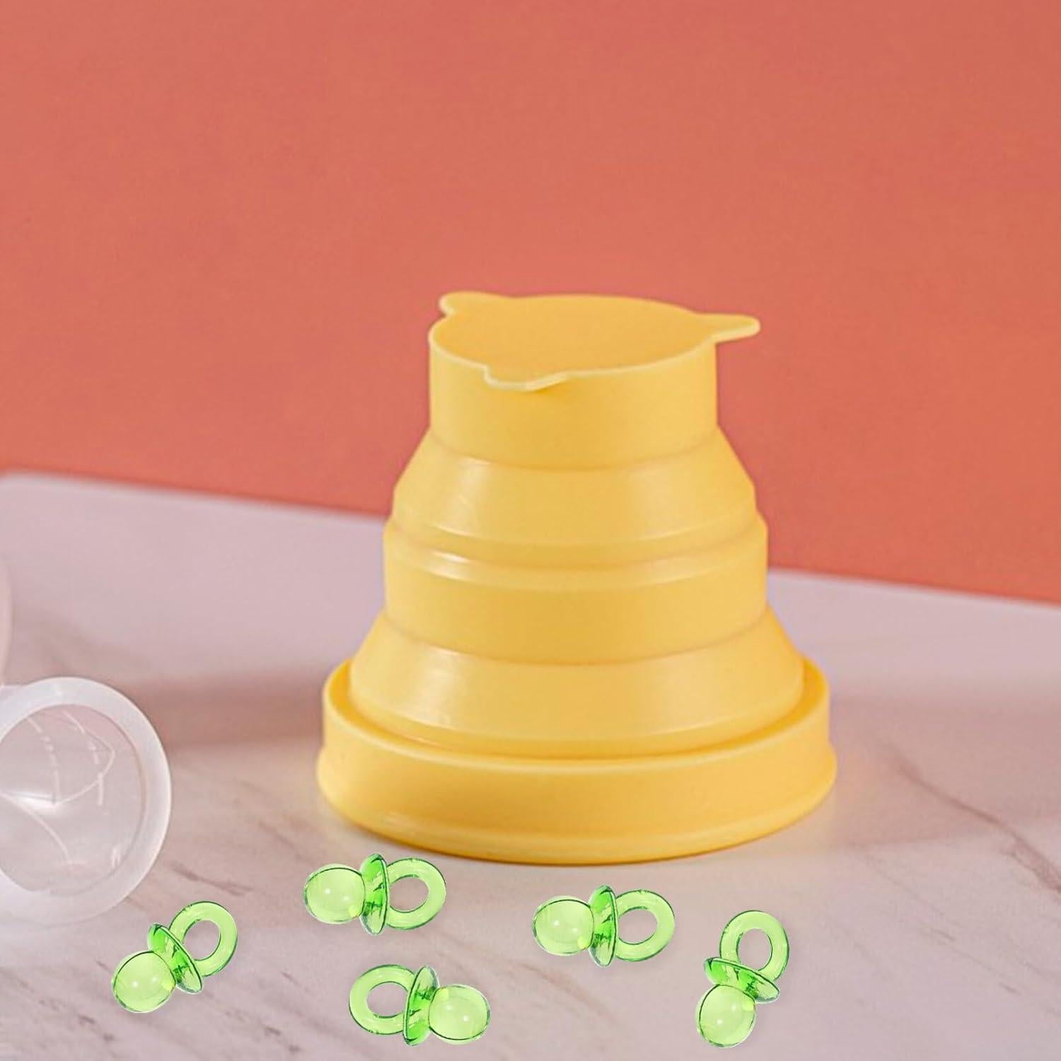 2 Mini Chupetes Acrílicos para Baby Shower - Decoración Verde