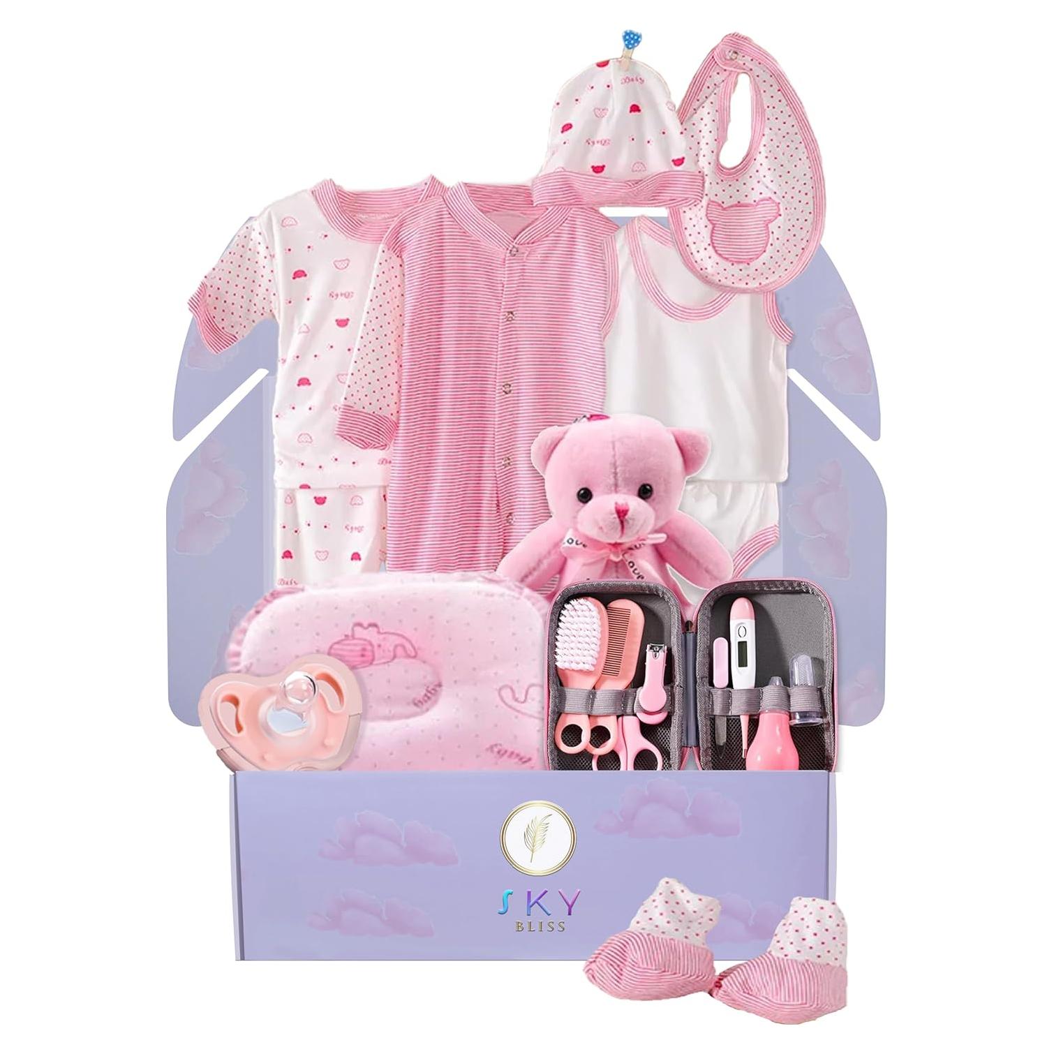 Set de Regalo para Bebés Sky Bliss 20 Piezas Rosa
