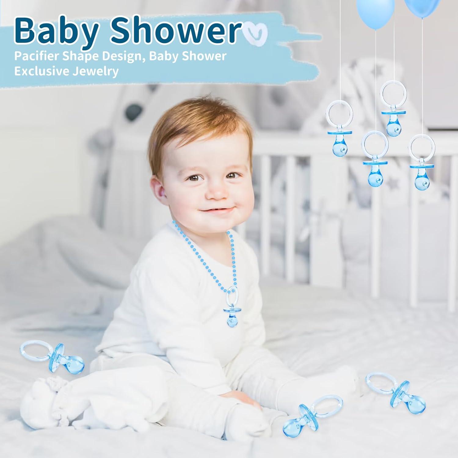 72 Chupetes de Baby Shower Azules XINHUIDALSQ 6.99 cm Decoración