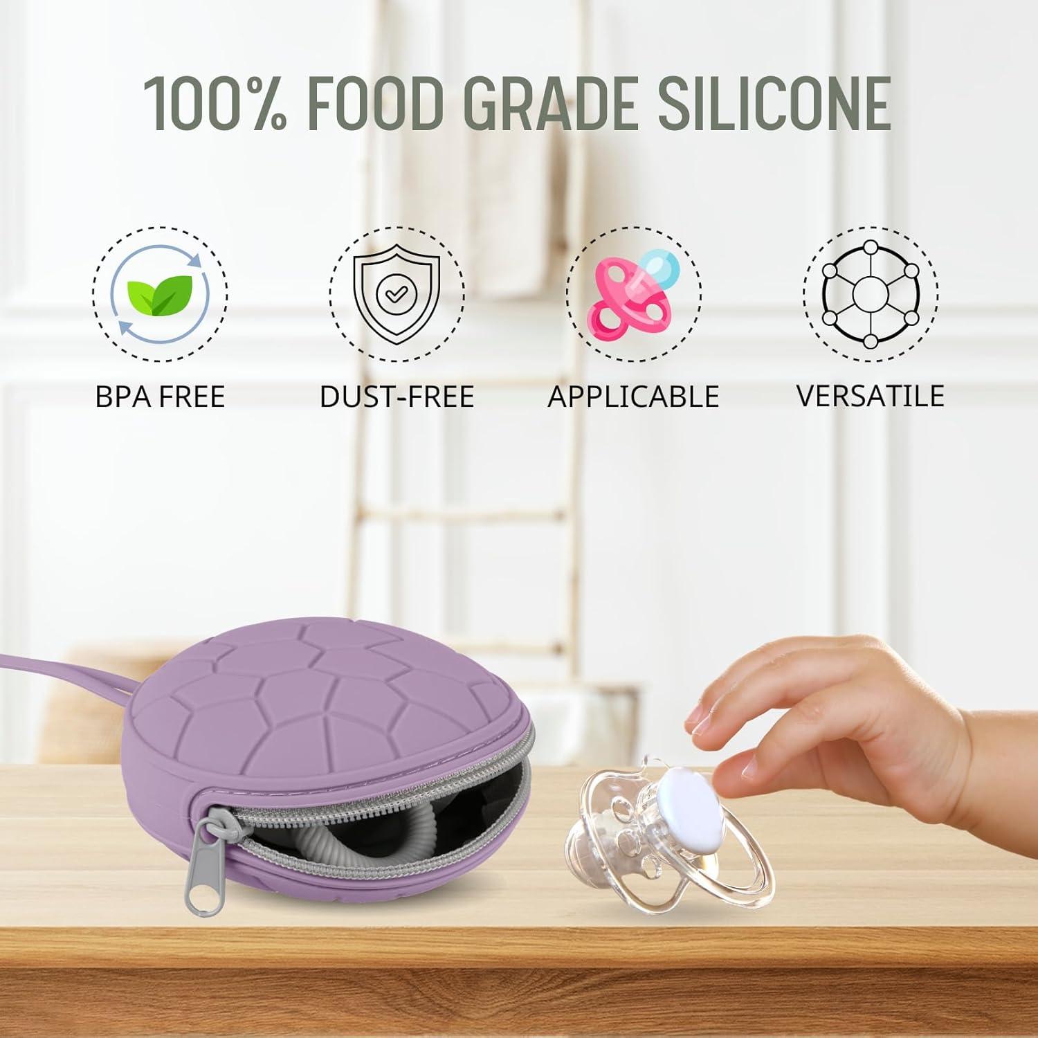 Funda de Sostenedor de Chupete Silicona Nothomme 2 Unidades