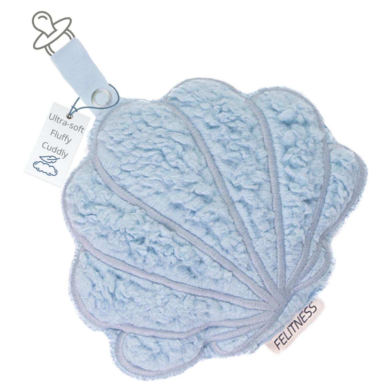 Sostenedor de Chupete Felitness Sherpa Azul Hipoalergénico