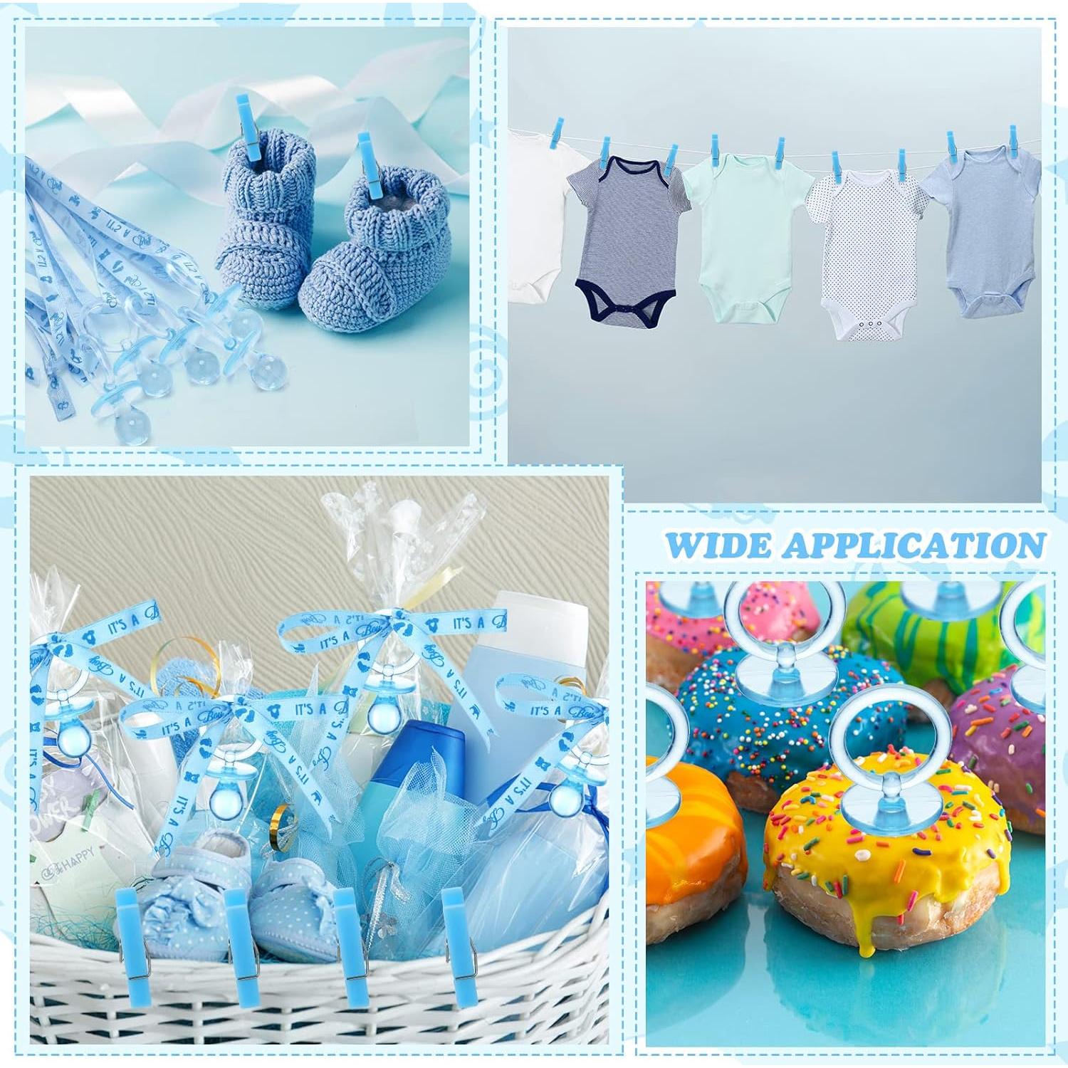 48 Sets Collares de Chupetes Azul Coume para Fiesta Bebé