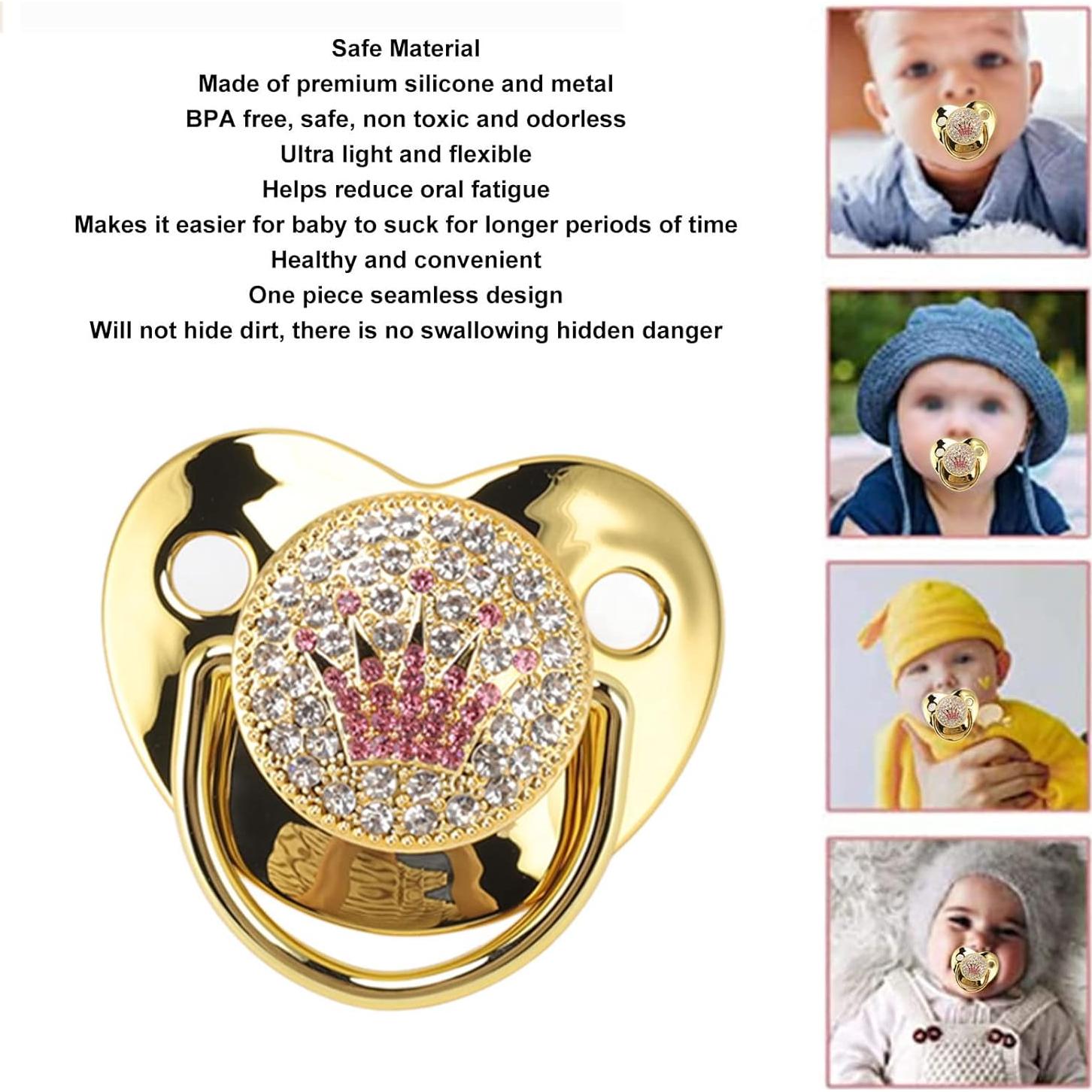 Chupete para Bebé Silicona Oro 6-18 Meses Ultra Ligero