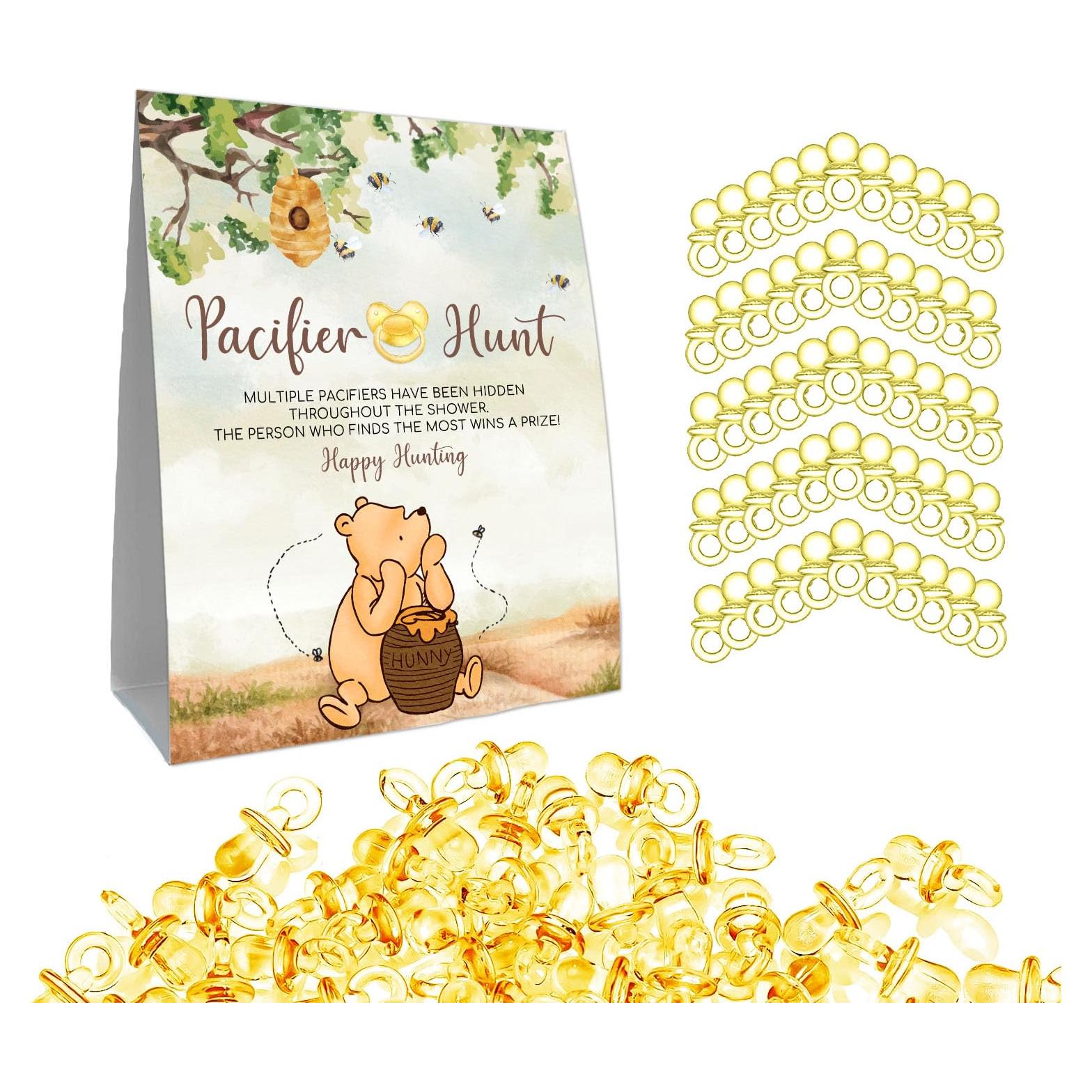 Juego de Chupetes Mini Amarillos Winnie Pooh - 50 Piezas