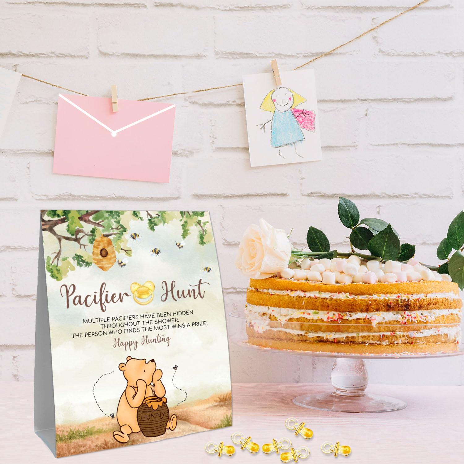 Juego de Chupetes Mini Amarillos Winnie Pooh - 50 Piezas