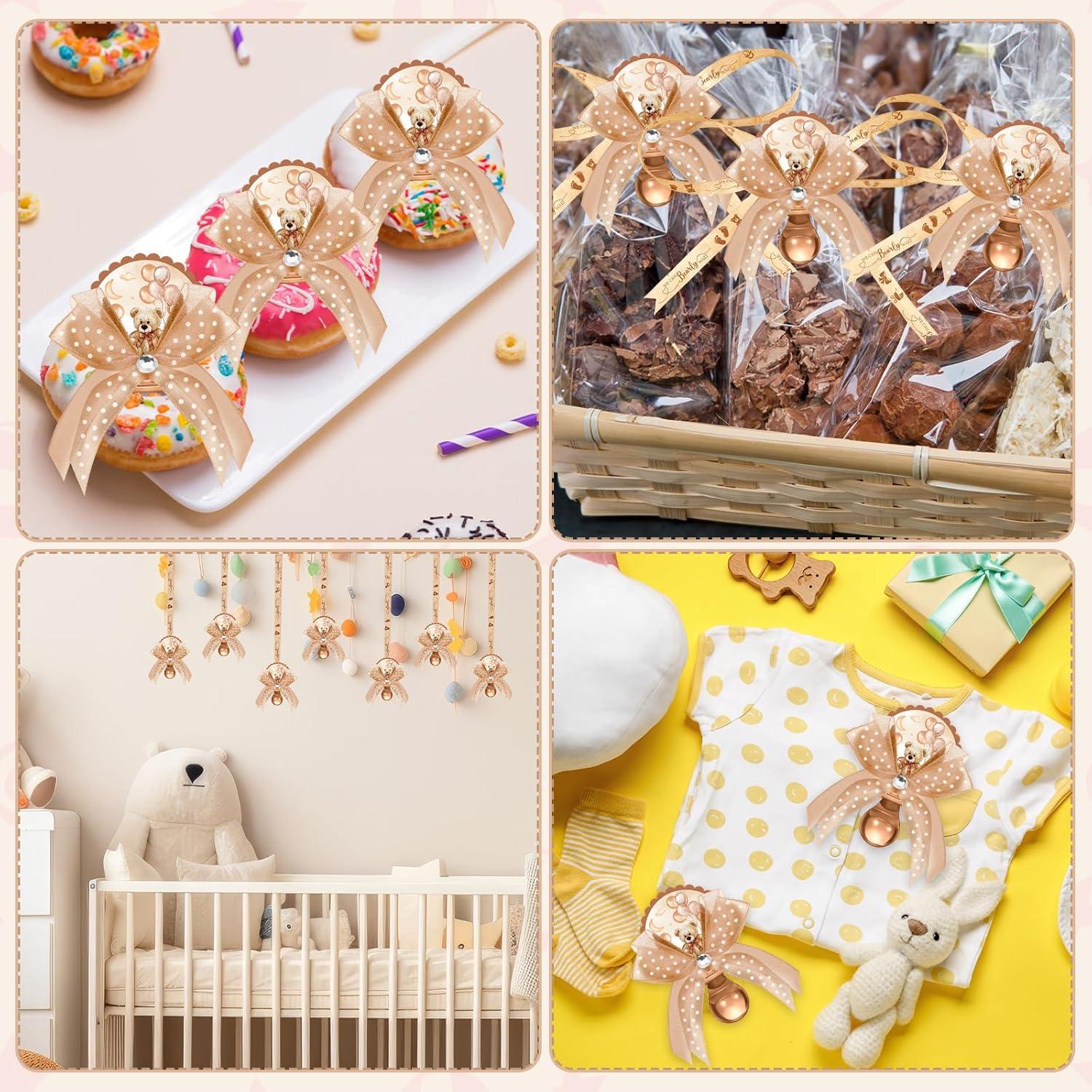 Hotop 36 Collares de Chupete Acrílico Baby Shower Niña