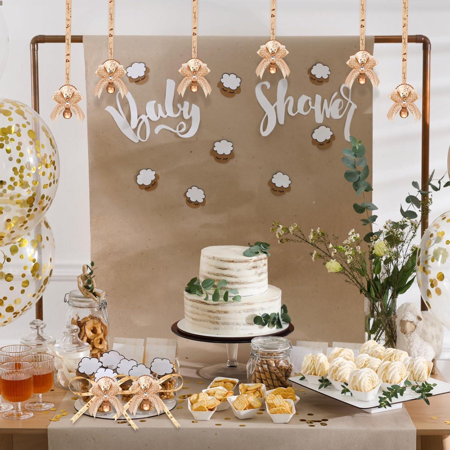 Hotop 36 Collares de Chupete Acrílico Baby Shower Niña