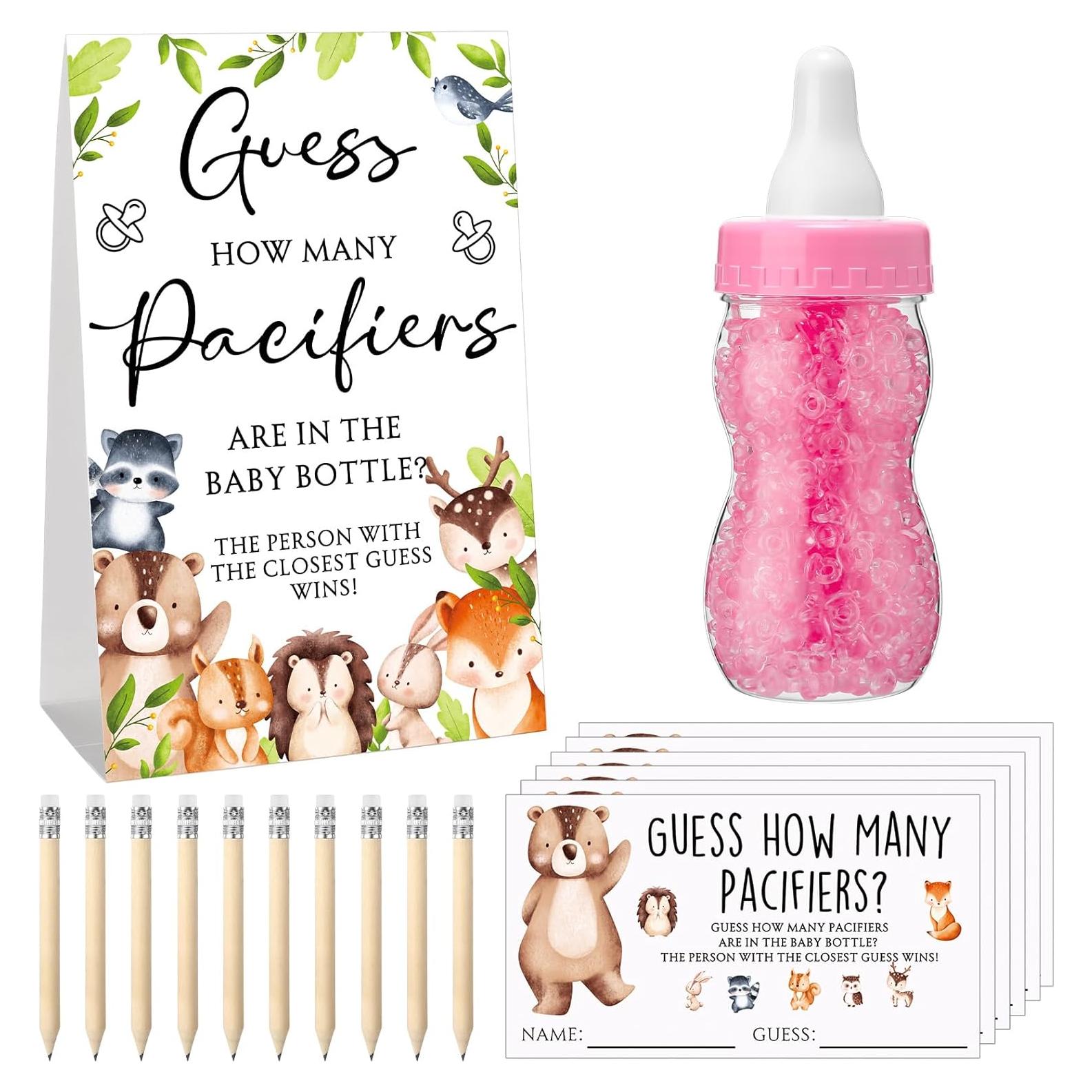 Juego de Baby Shower Roowest 512 Piezas Adivina Chupetes