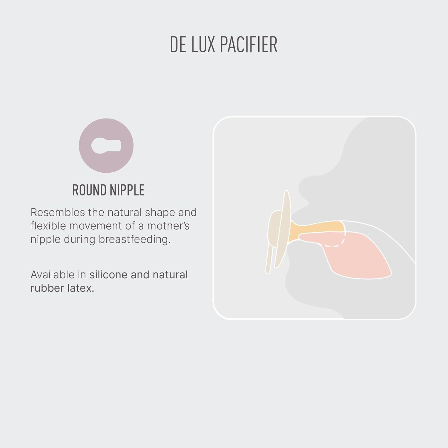 Chupetes BIBS De Lux Set 2 Marfil/Salvia 6-18 meses