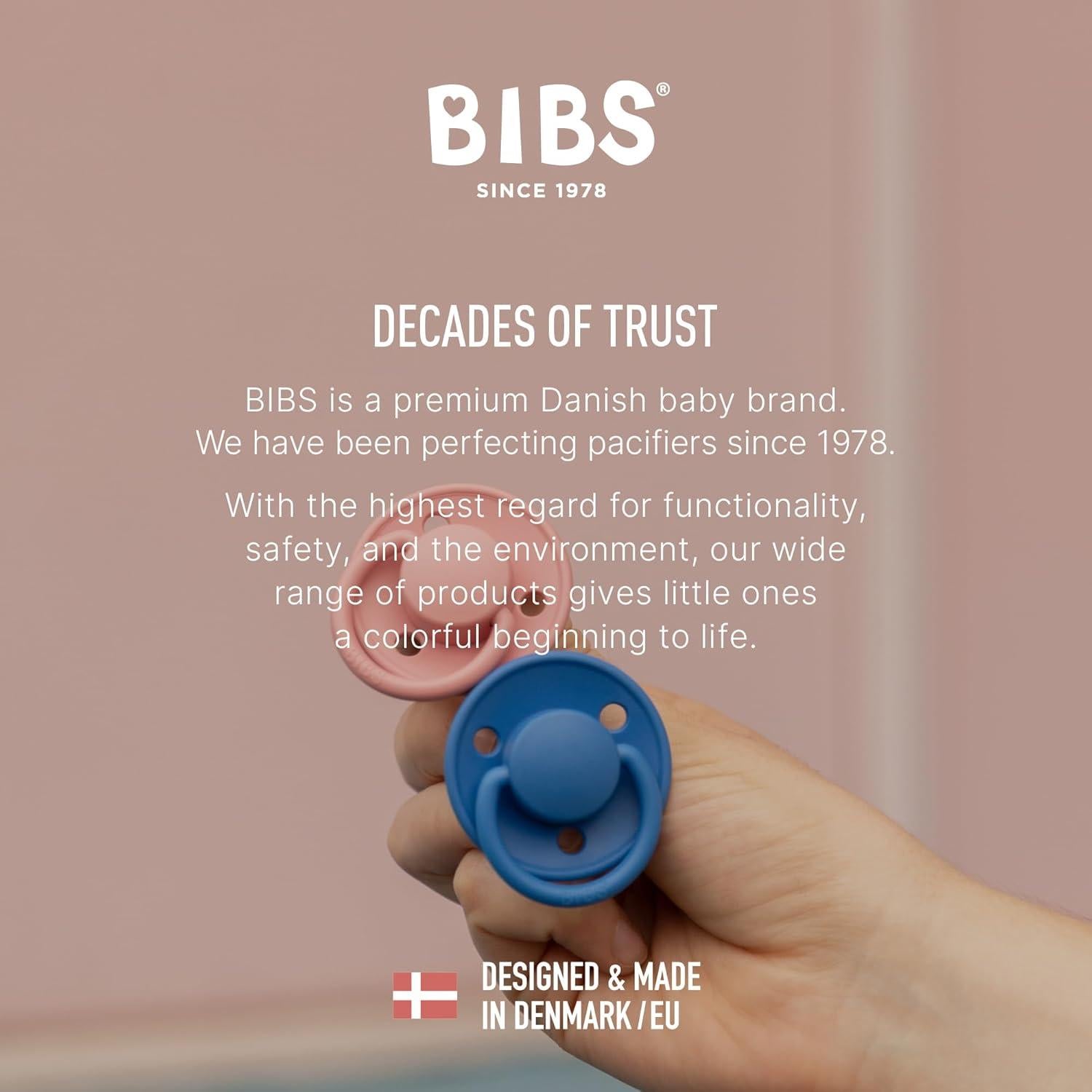 Chupetes BIBS De Lux Set 2 Marfil/Salvia 6-18 meses