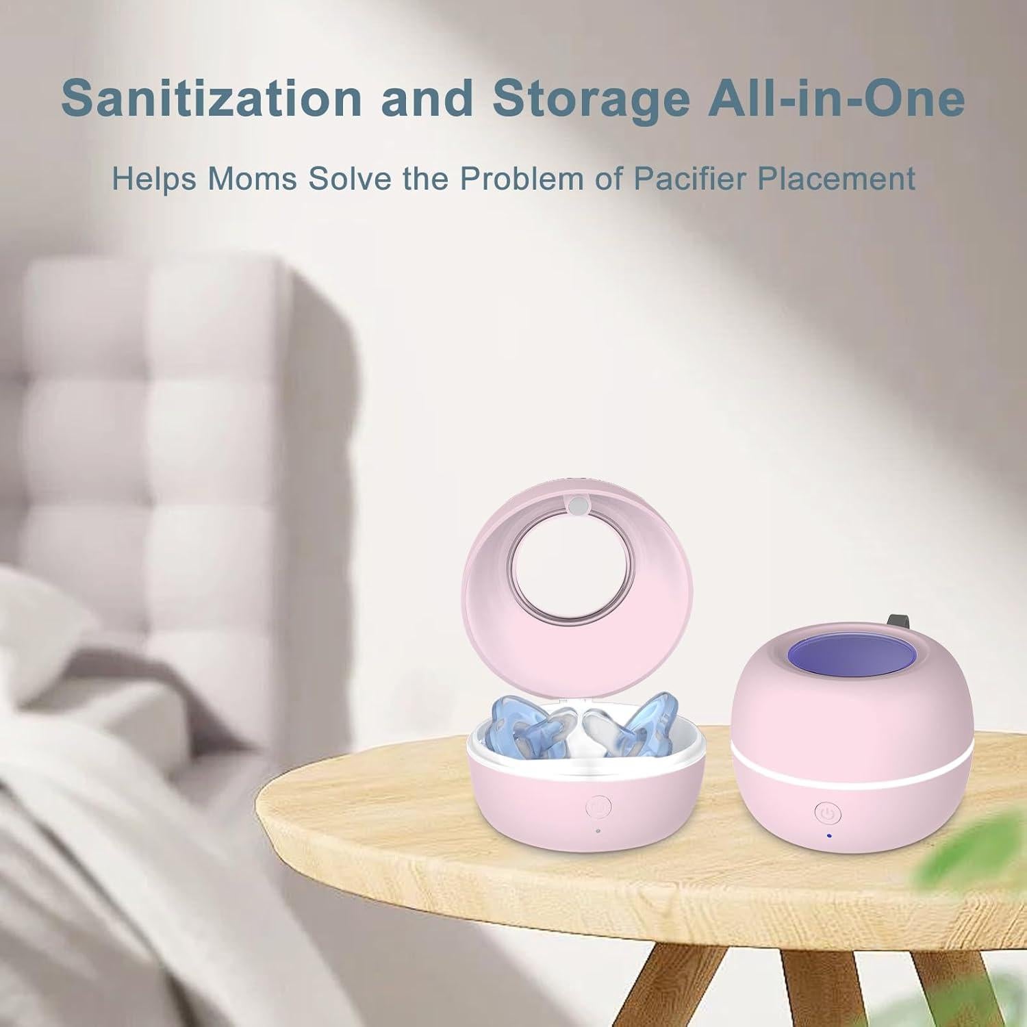 Desinfectador de Chupetes Portátil Zyntieu UV-C 99.99% Limpio