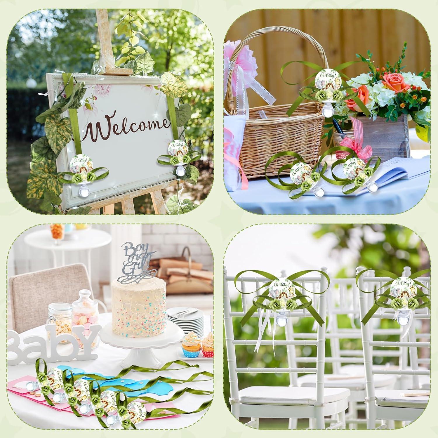 Collares de Chupete para Baby Shower Quelay 36 Pcs Animales