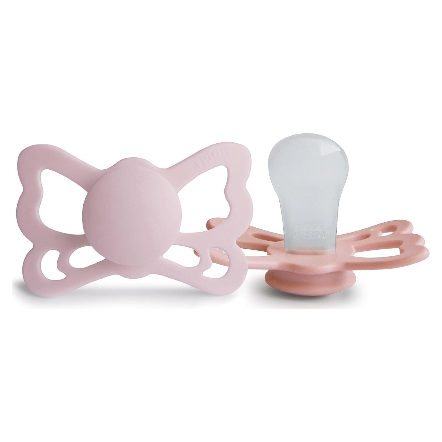 Chupete Anatómico FRIGG Butterfly Silicona 6-18 Meses Durazno