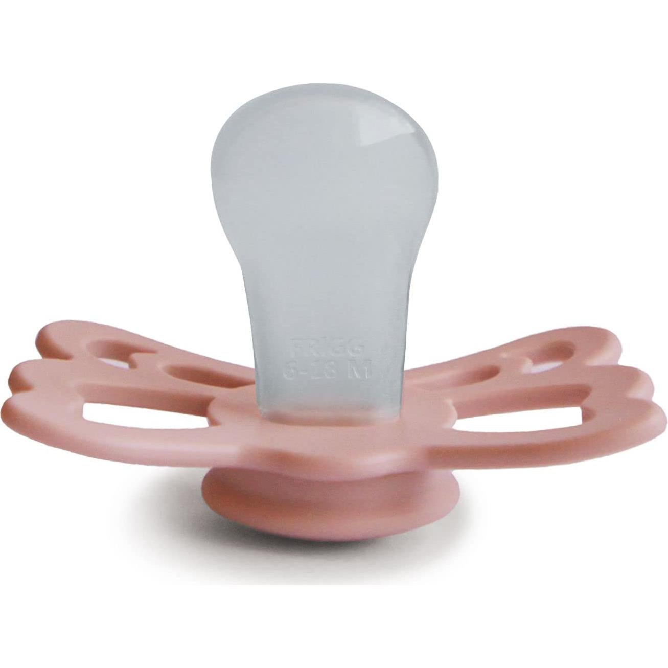 Chupete Anatómico FRIGG Butterfly Silicona 6-18 Meses Durazno