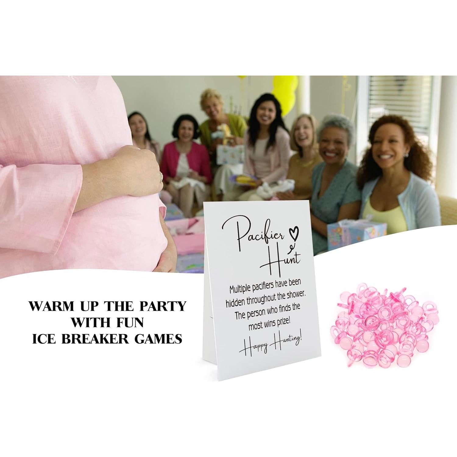 Juego de Caza Chupetes Baby Shower GNATV - 50 Chupetes Mini