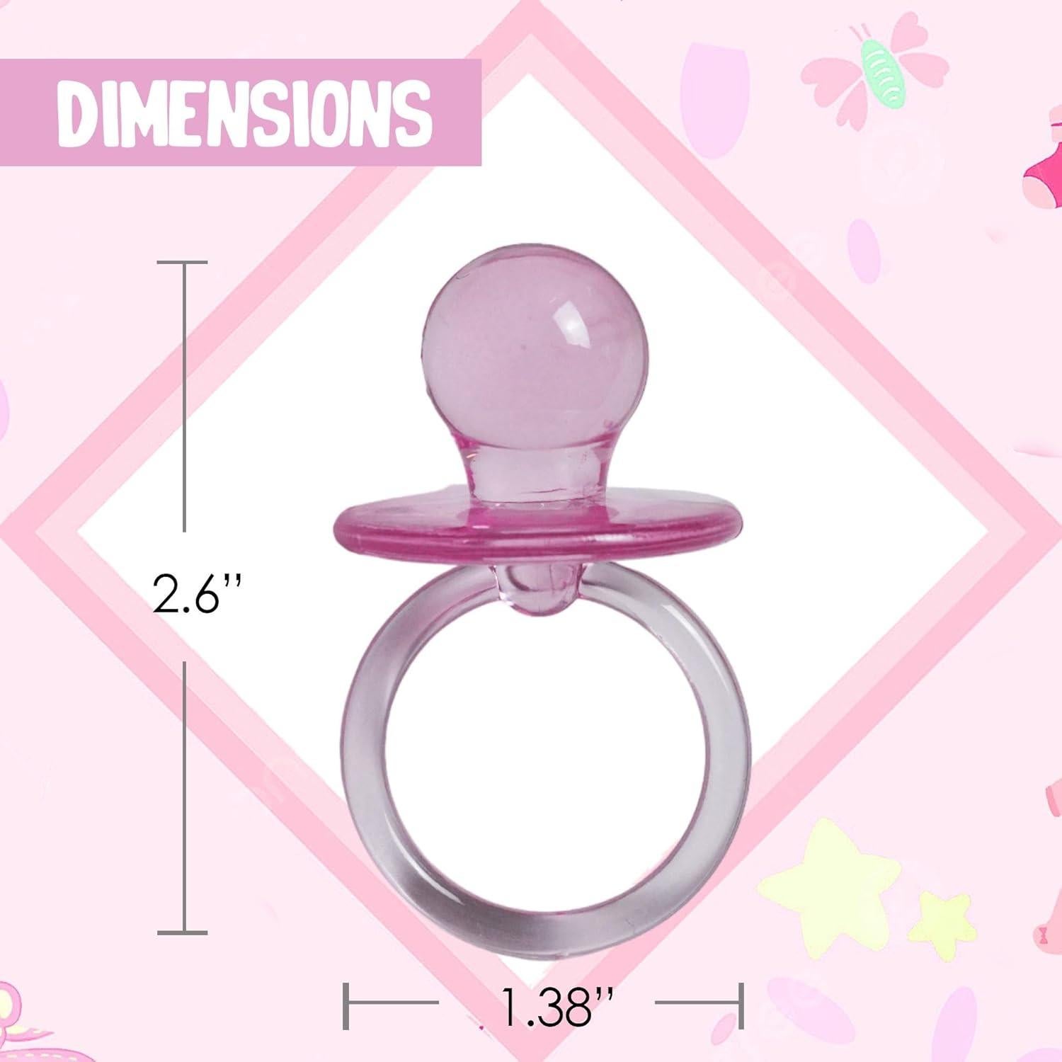 Chupete para bebé Rosa 36 unidades Decoración Baby Shower