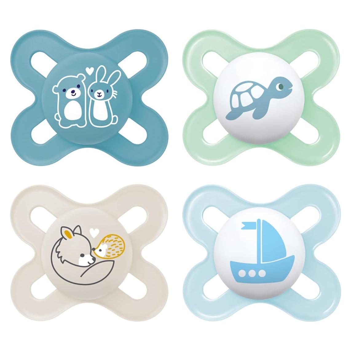 Chupetes MAM Original Start Mate 0-3 Meses Silicona BPA 4 Pzas