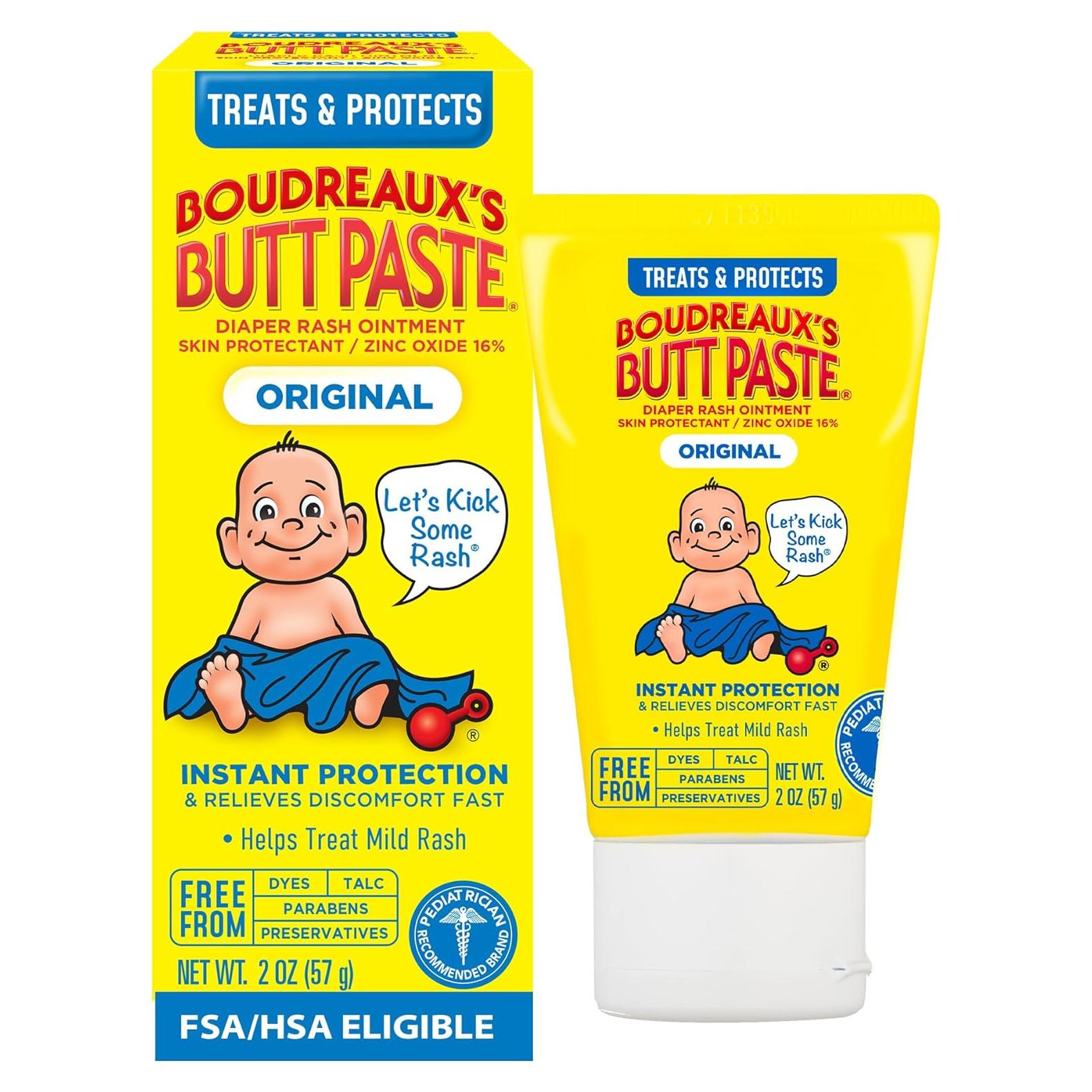 Crema para erupciones de pañal Boudreaux's Butt Paste 56.7g