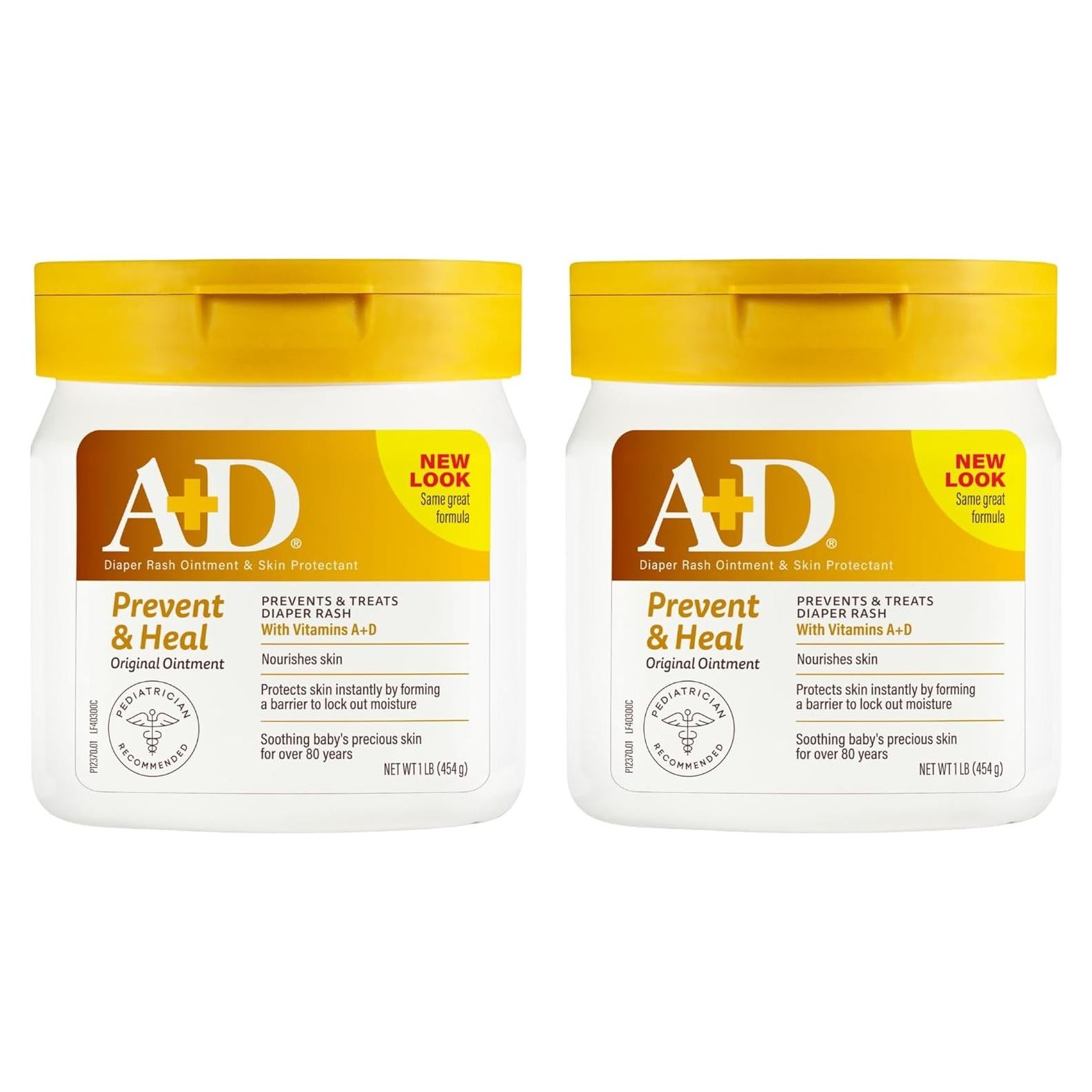 Pomada A+D Original para Erupciones de Pañal 0.45 kg - 2 Tarros