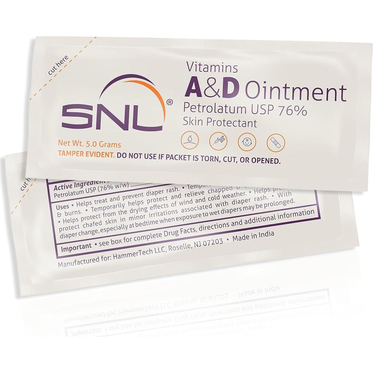 Ungüento de Vitaminas A&D SNL - 75 Paquetes de 5g