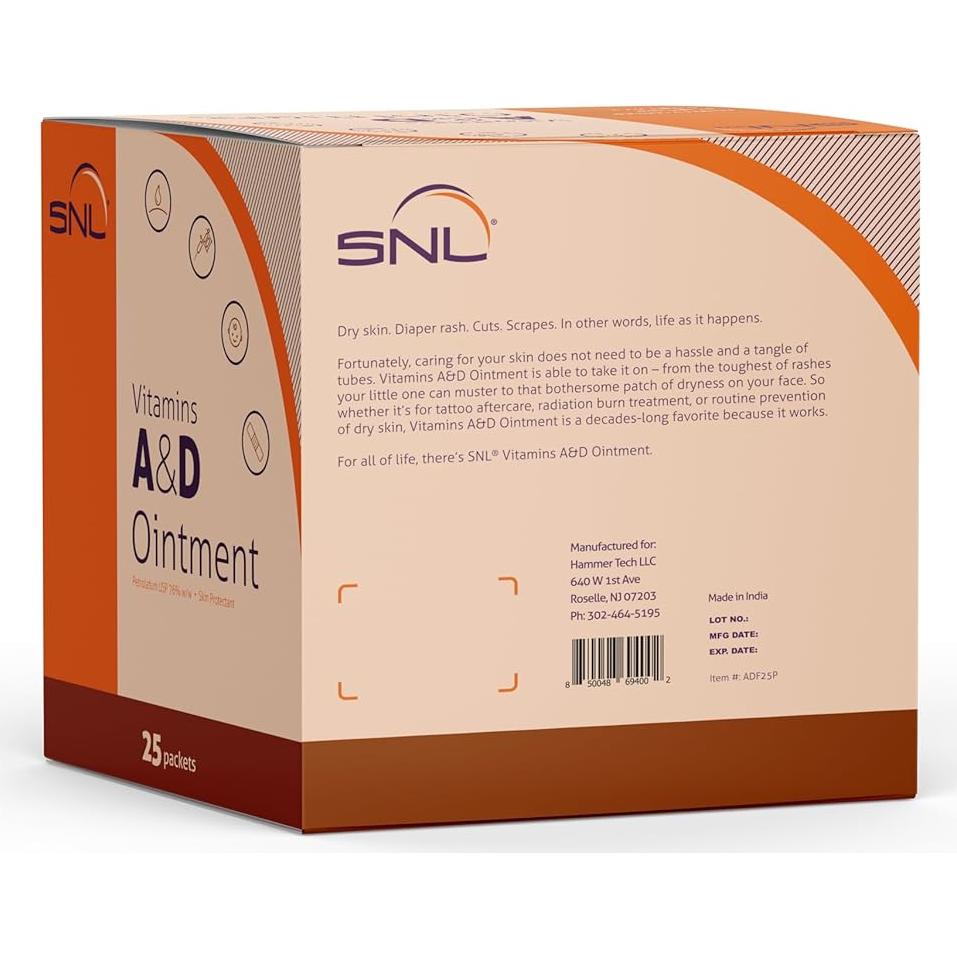 Ungüento de Vitaminas A&D SNL - 75 Paquetes de 5g