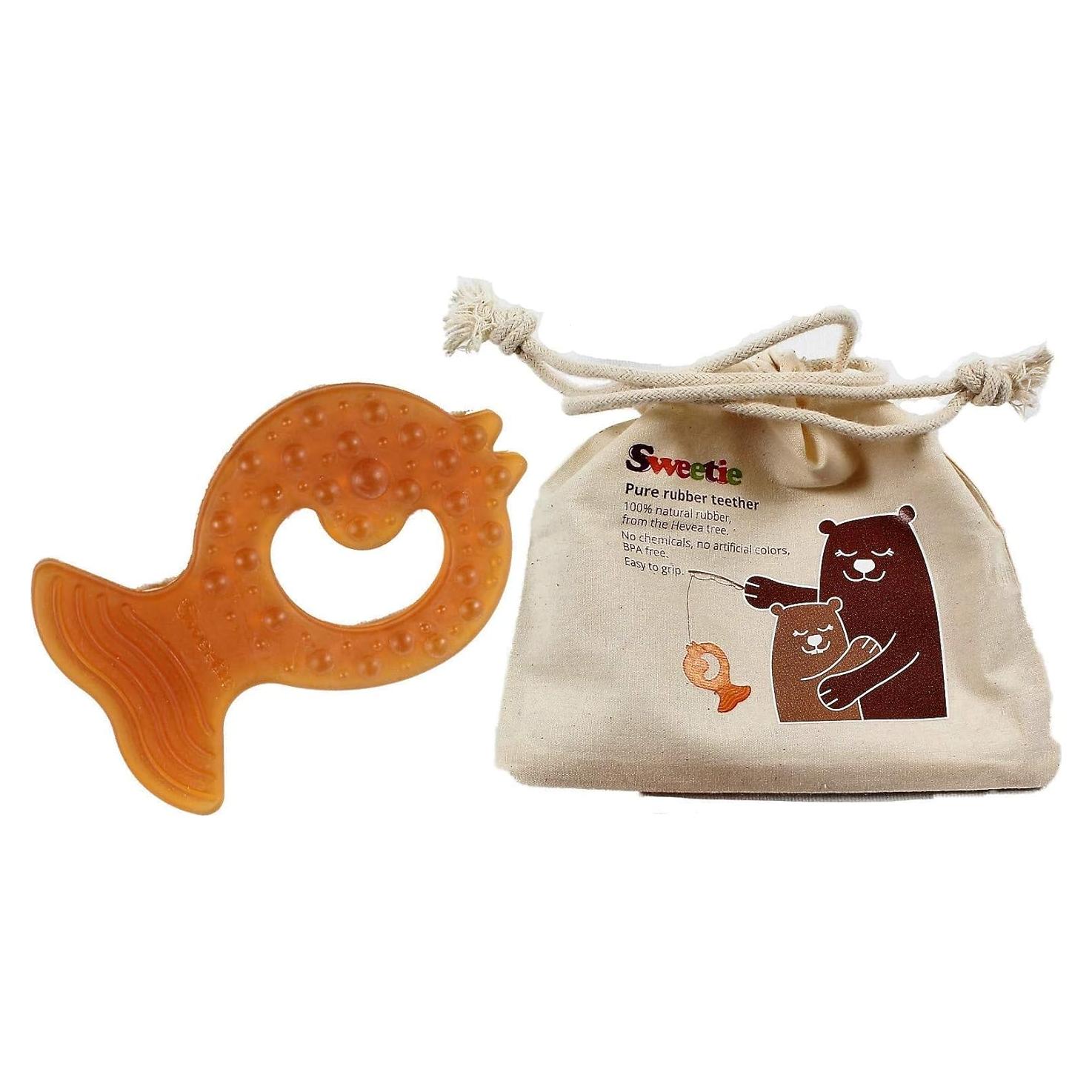 Mordedor de Goma Natural Sweetie Pez 100% Hevea Ecológico