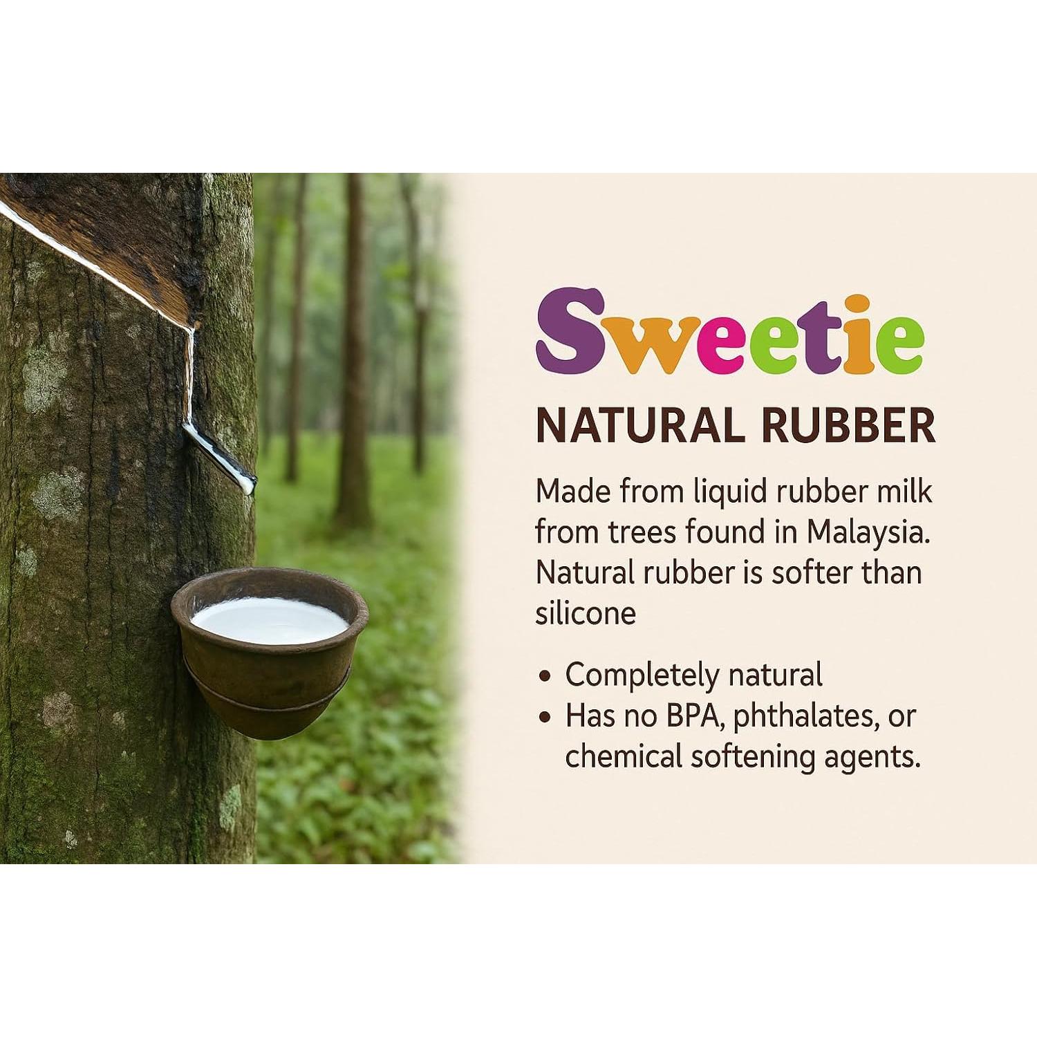 Mordedor de Goma Natural Sweetie Pez 100% Hevea Ecológico