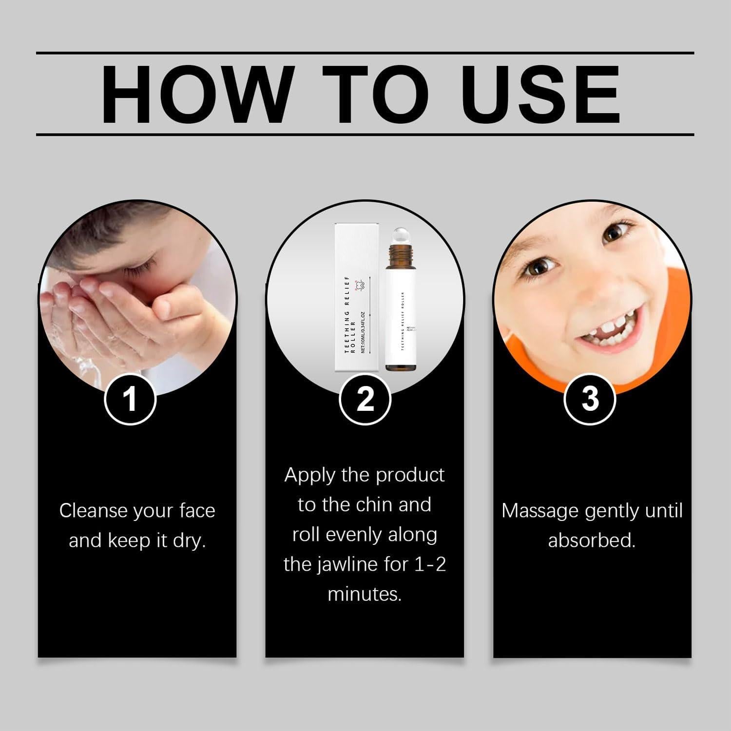 Rodillo de Dentición Natural 3PCS BIJIELAODIAO Alivio Bebés