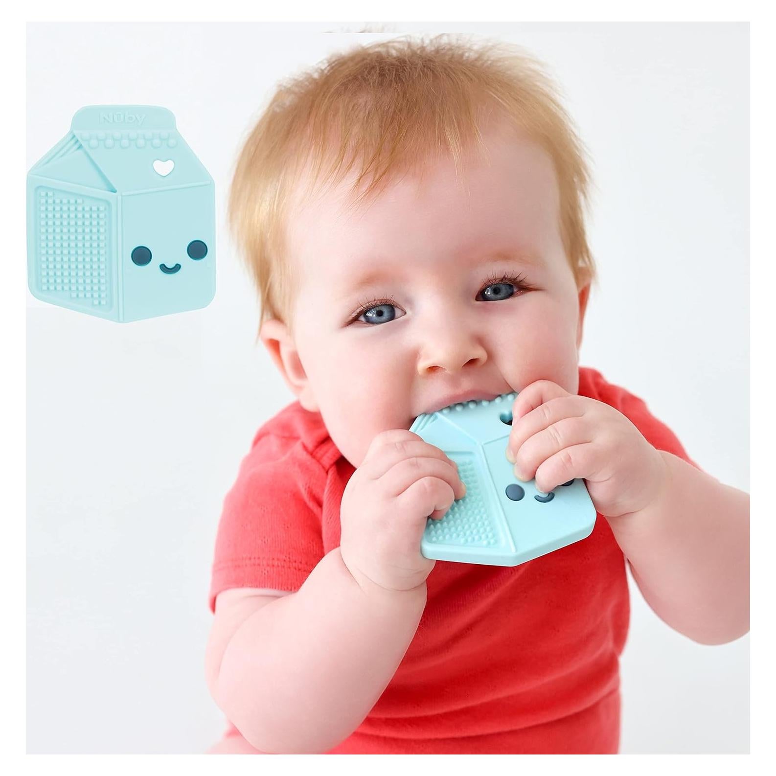 Mordedor de Silicona Nuby Cartón de Leche 3+ Meses