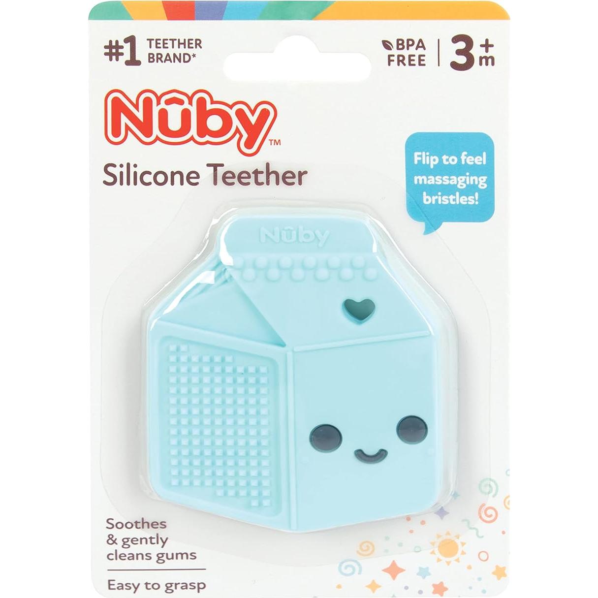 Mordedor de Silicona Nuby Cartón de Leche 3+ Meses