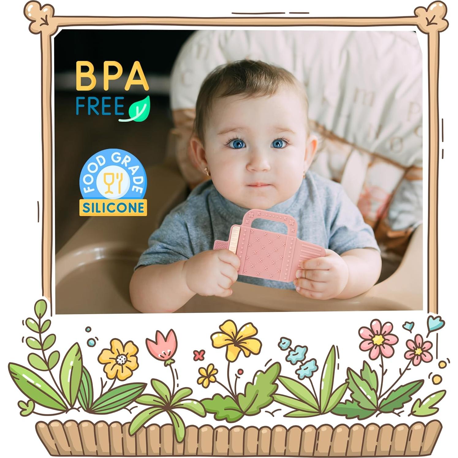 Juguete de Dentición LalaDream Rosa Tumbler Silicona 3+ Meses