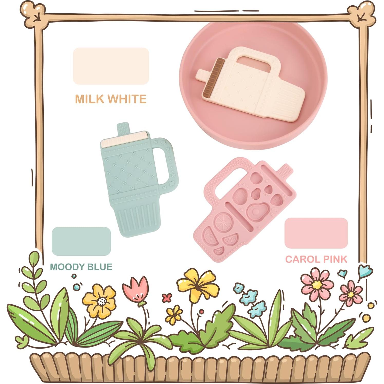 Juguete de Dentición LalaDream Rosa Tumbler Silicona 3+ Meses