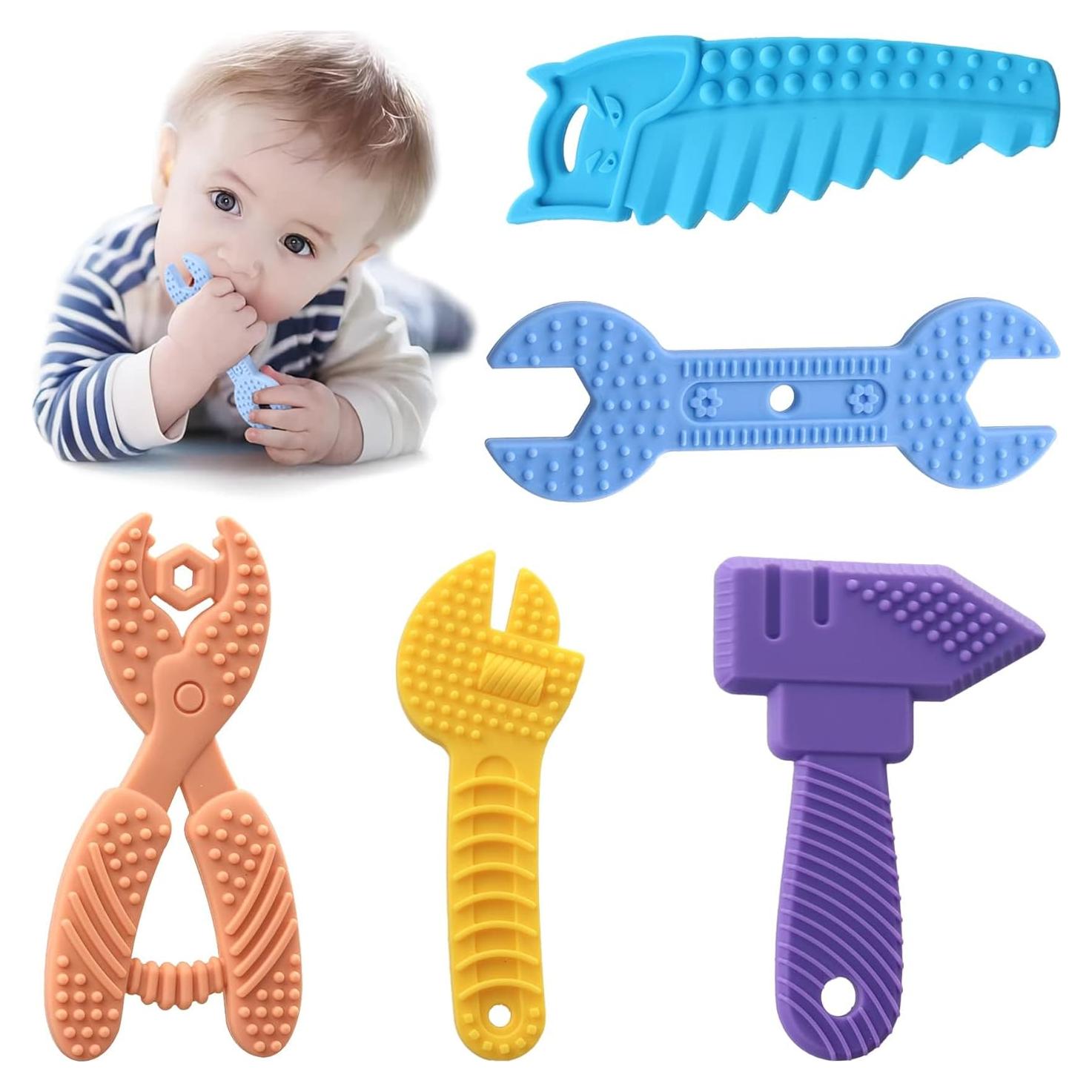 5 Juguetes de Dentición para Bebés Silicona LK003 Libre BPA