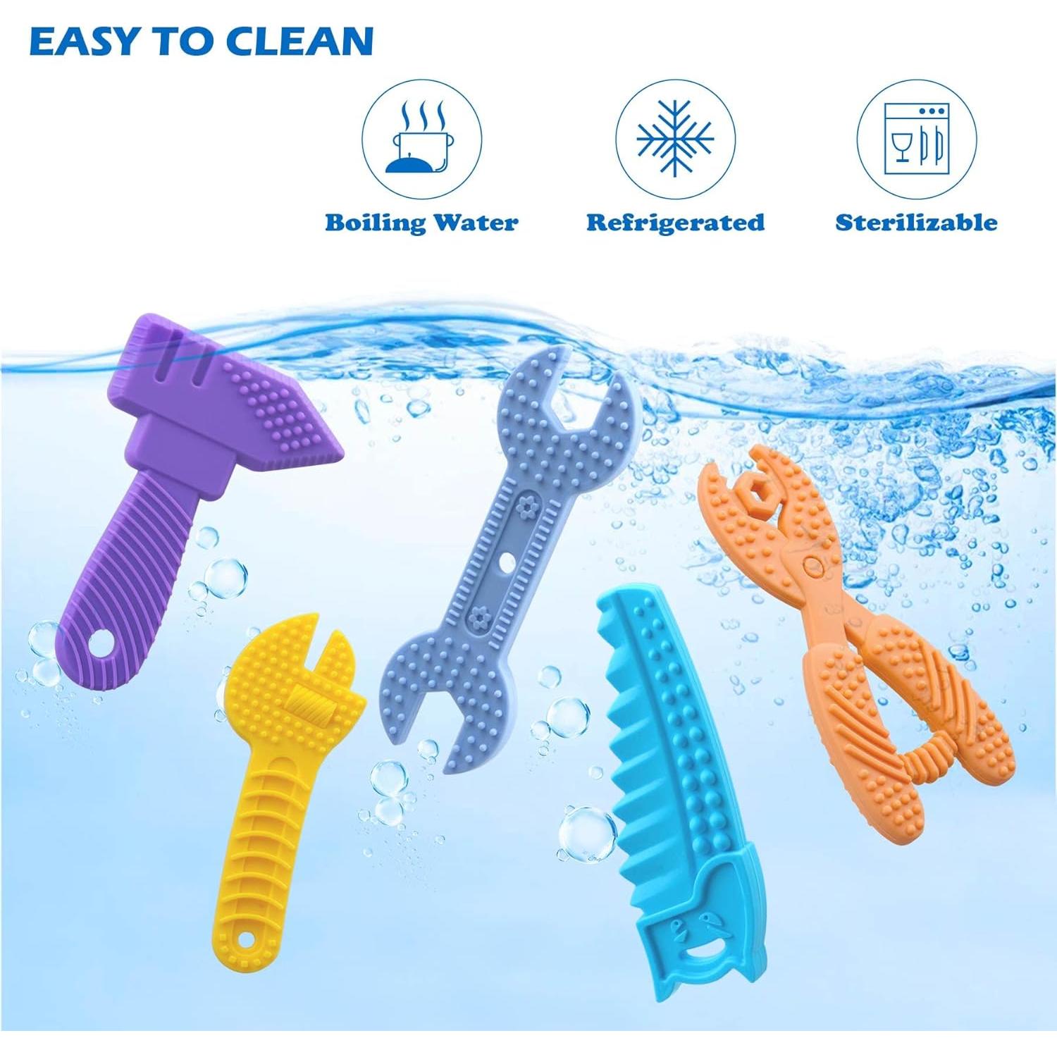 5 Juguetes de Dentición para Bebés Silicona LK003 Libre BPA