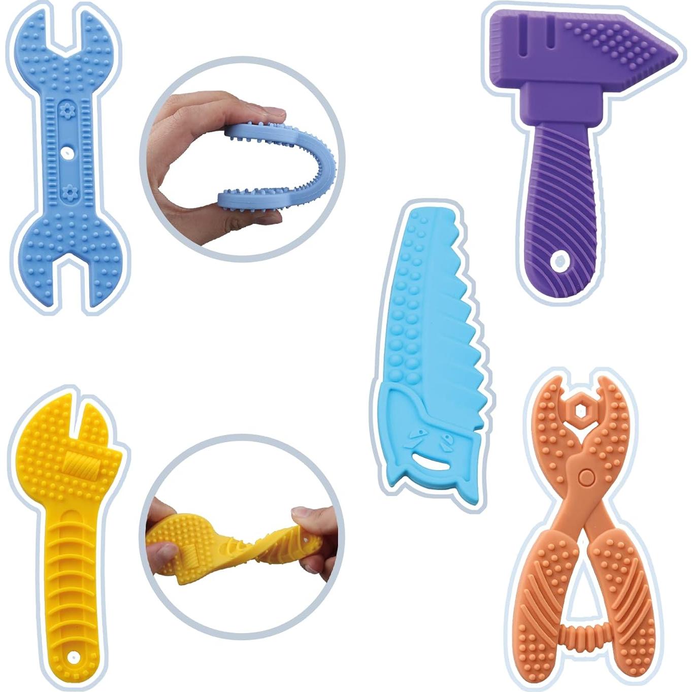 5 Juguetes de Dentición para Bebés Silicona LK003 Libre BPA