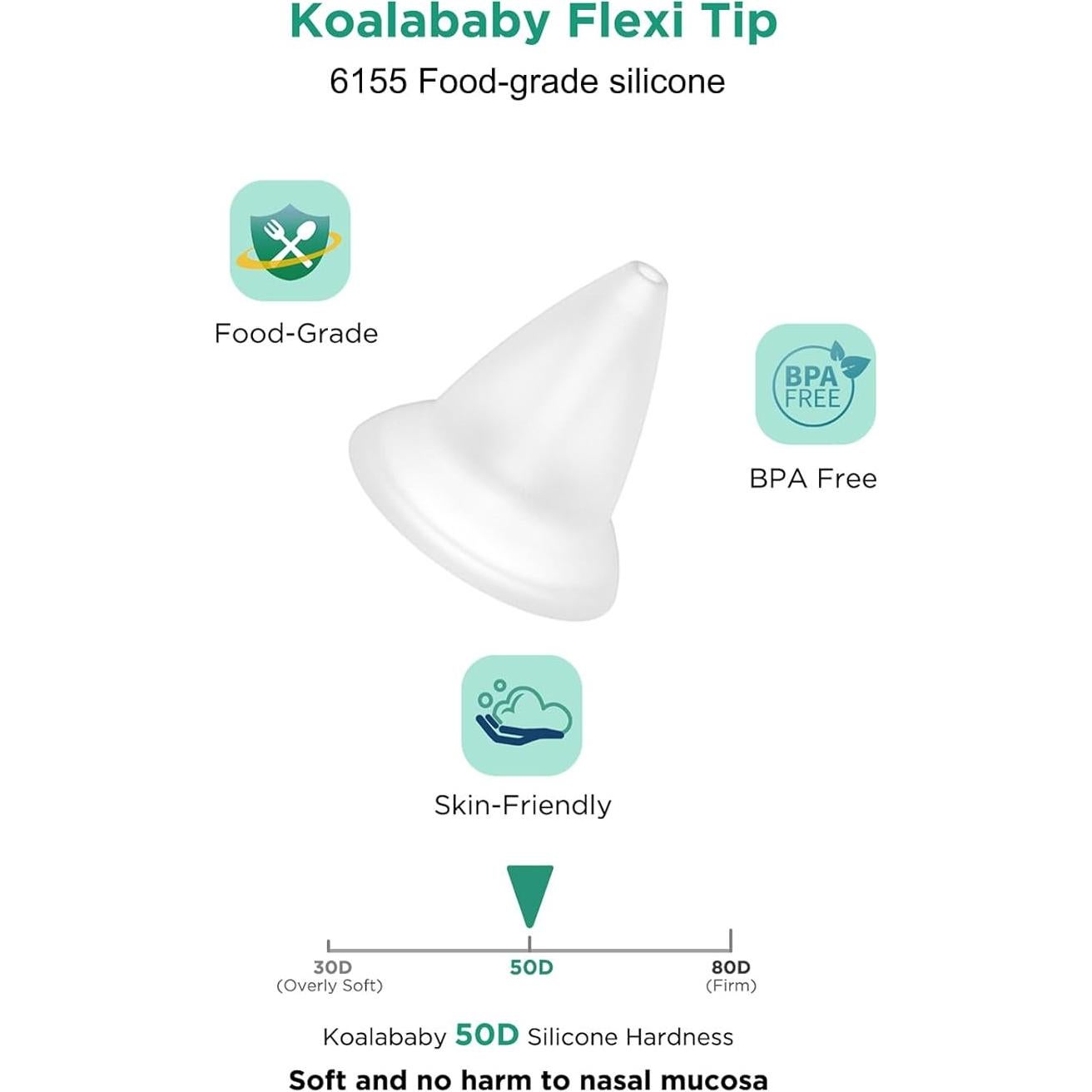 Aspirador Nasal Eléctrico Koalababy KA1006 para Bebés