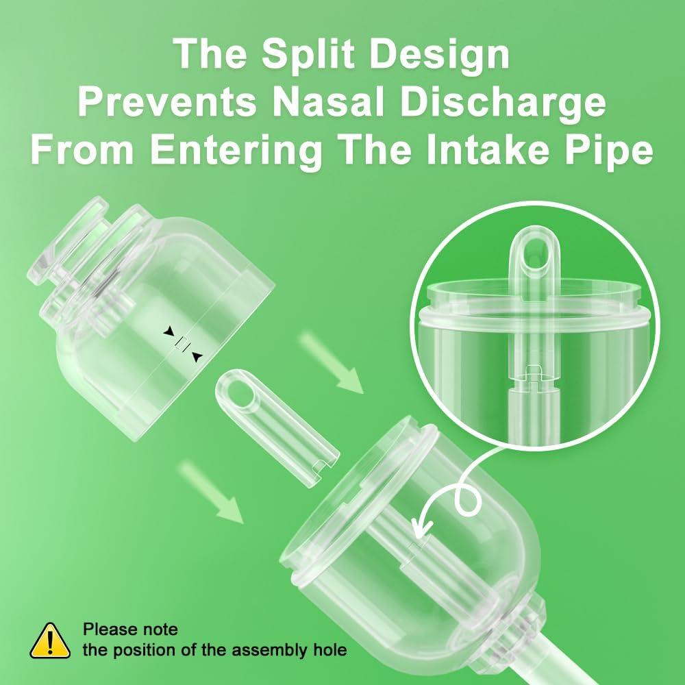 Aspirador Nasal Baby Futur - Succionador Manual para Bebés con 2 Puntas de Silicona