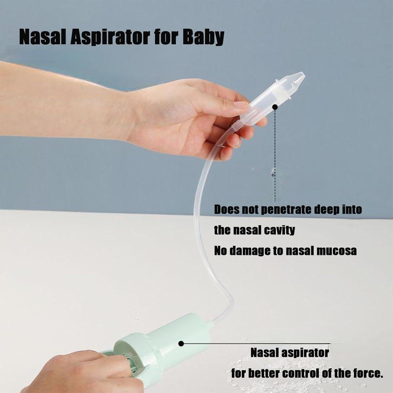 Aspirador Nasal Manual PandaEar para Bebés - Suave y Seguro