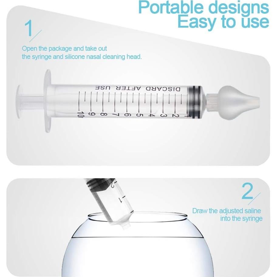 Irrigador Nasal Profesional GEGONG para Bebés 4 Piezas