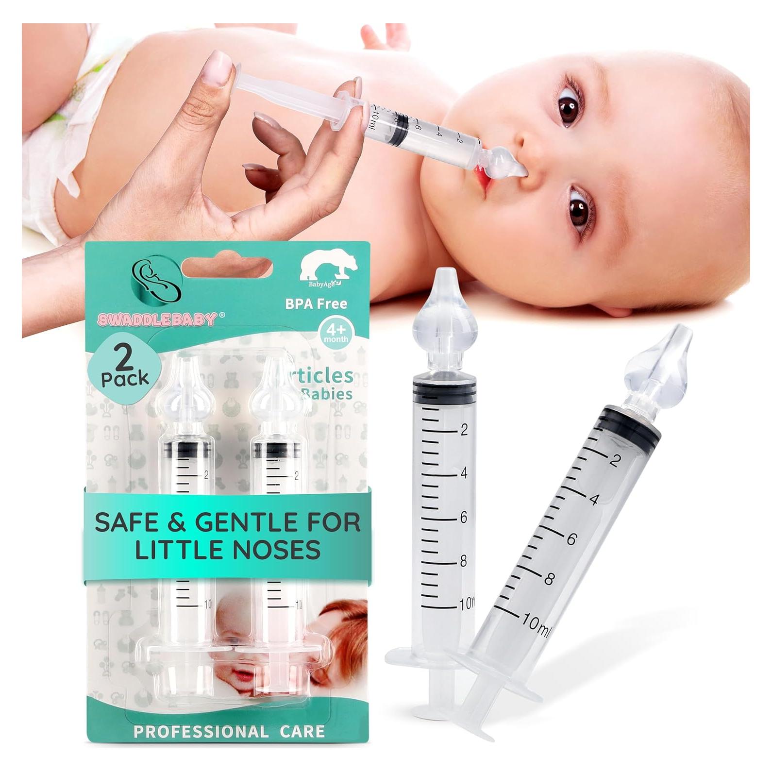 Set de 2 Jeringas Nasales Swaddle Baby 10ml para Bebés