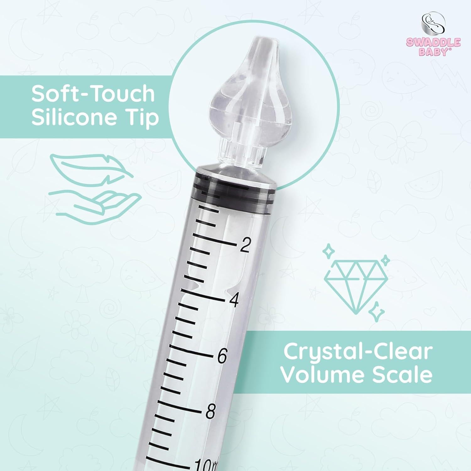 Set de 2 Jeringas Nasales Swaddle Baby 10ml para Bebés