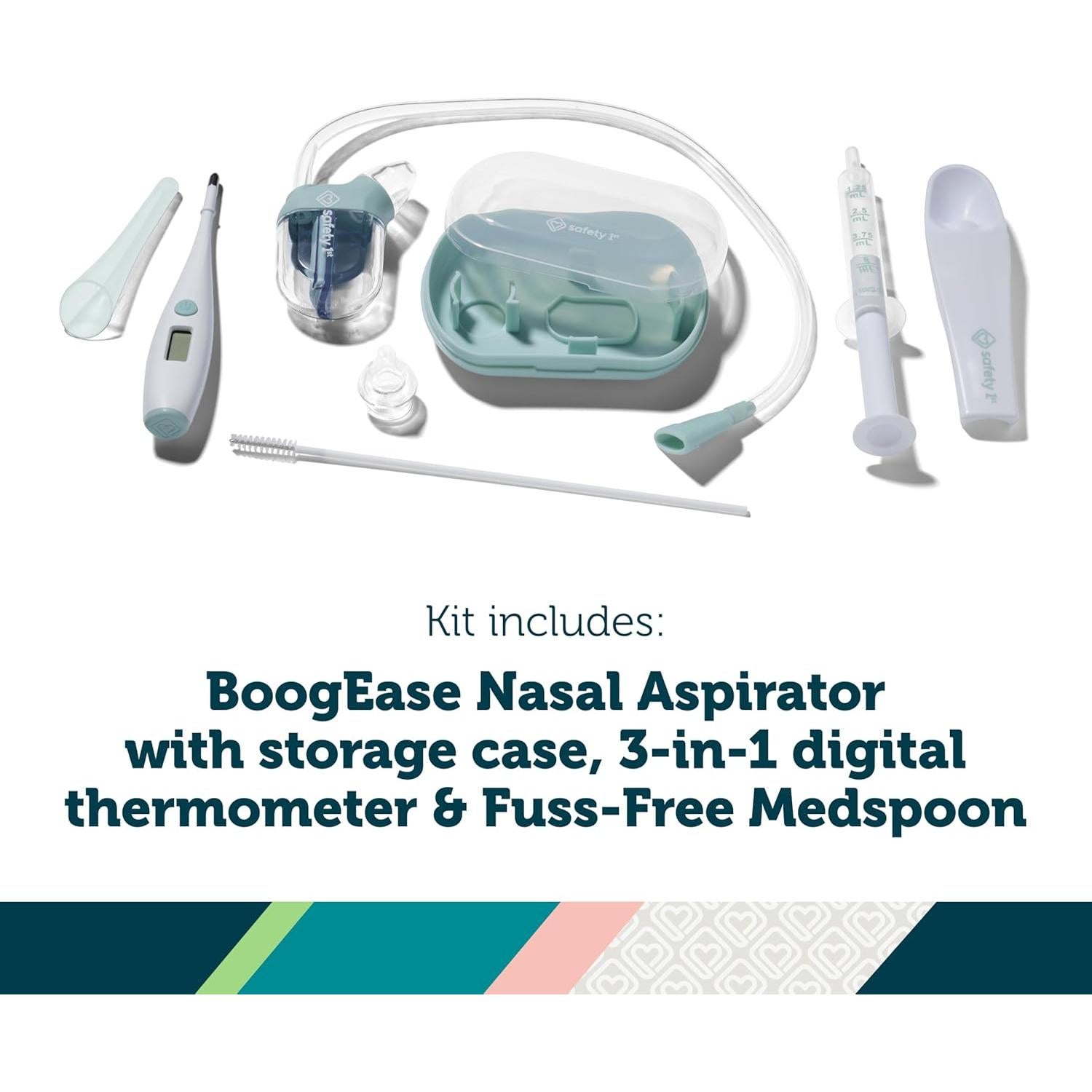 Kit de Cuidado Infantil Safety 1st - Aspirador Nasal, Termómetro 3-en-1
