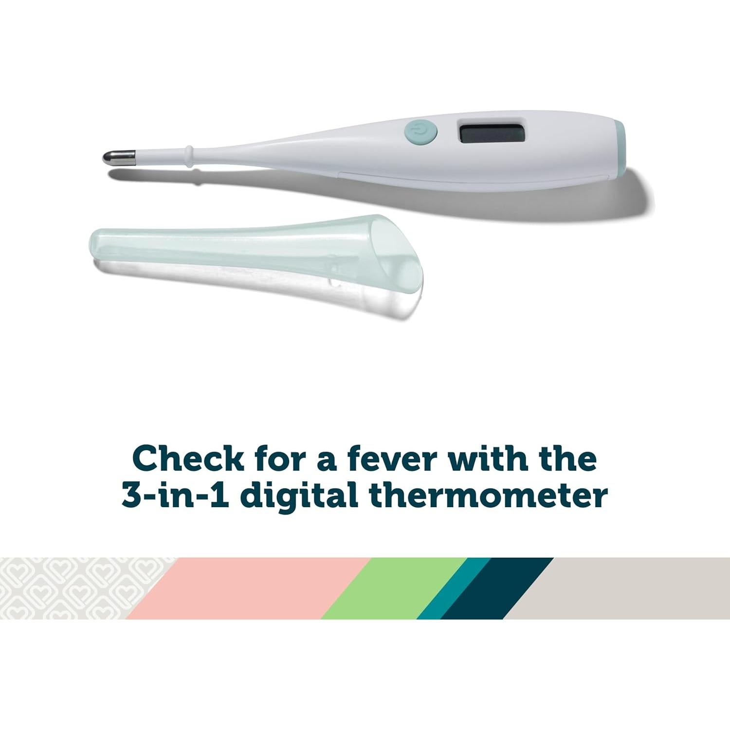 Kit de Cuidado Infantil Safety 1st - Aspirador Nasal, Termómetro 3-en-1