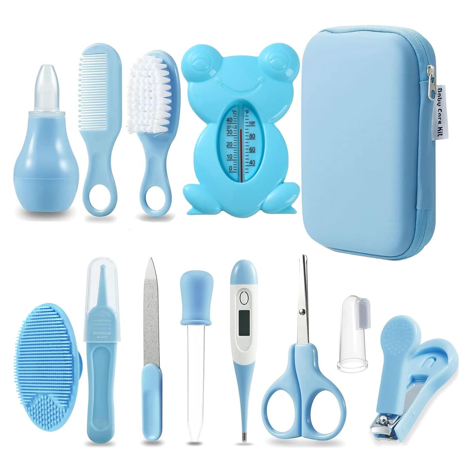 Kit de Cuidado para Bebés PandaEar 13-en-1 Azul - Seguridad y Aseo