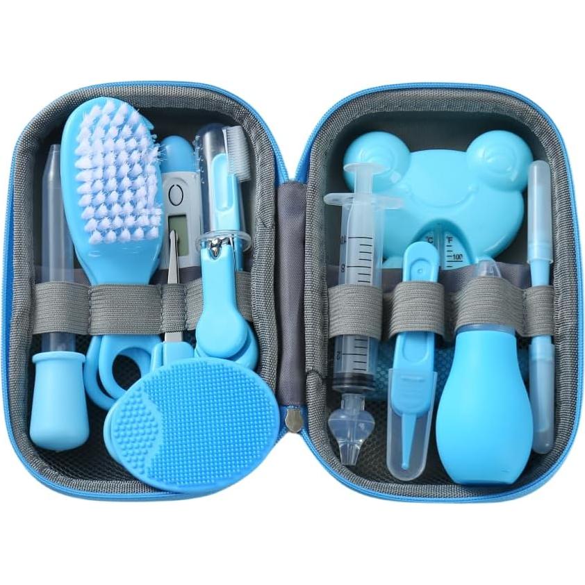 Kit de Cuidado para Bebés PandaEar 13-en-1 Azul - Seguridad y Aseo