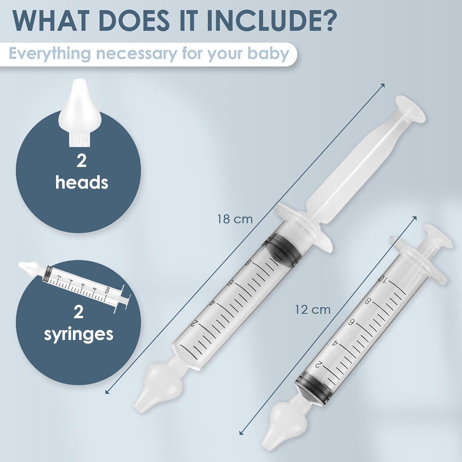 Jeringa Nasal para Bebés Bluet B - Paquete de 4 - 10ml