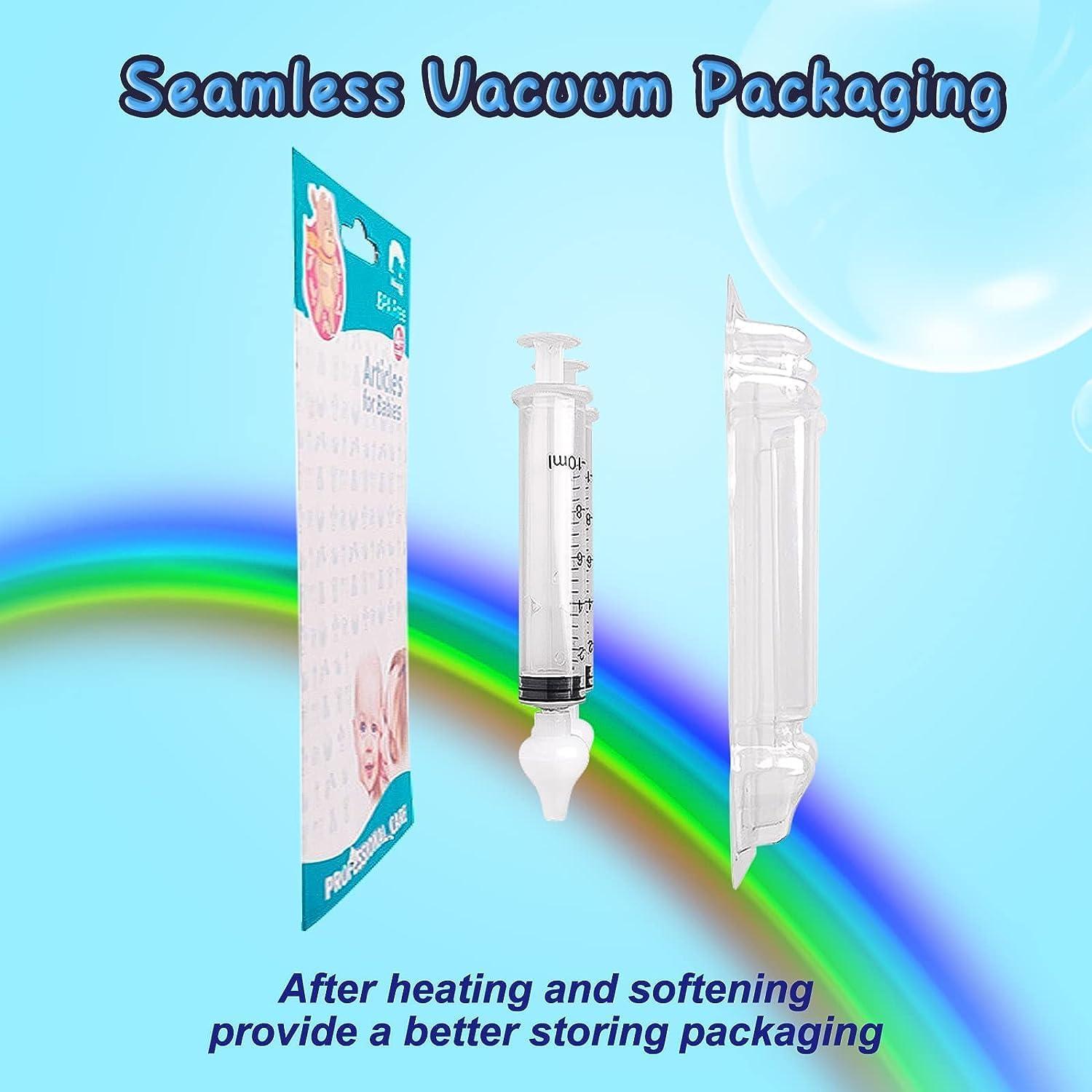 Jeringa Nasal para Bebé Elfzone 4PCS Silicona 10ml Amarillo